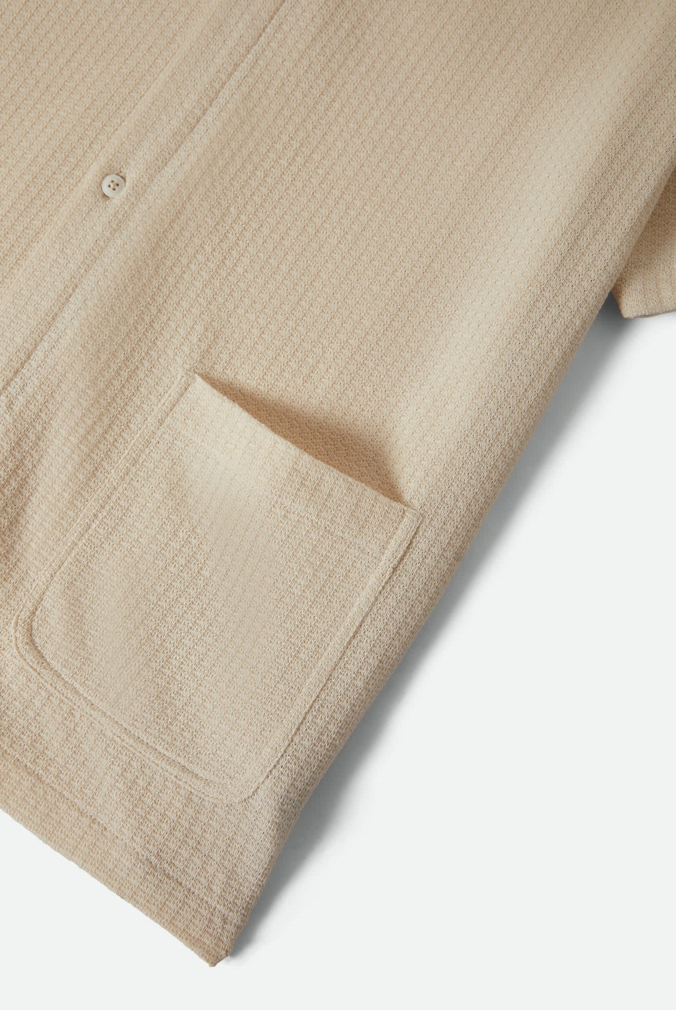 Men's Poolside Short Sleeve Shirt in the color Off White - Additional Laydown image