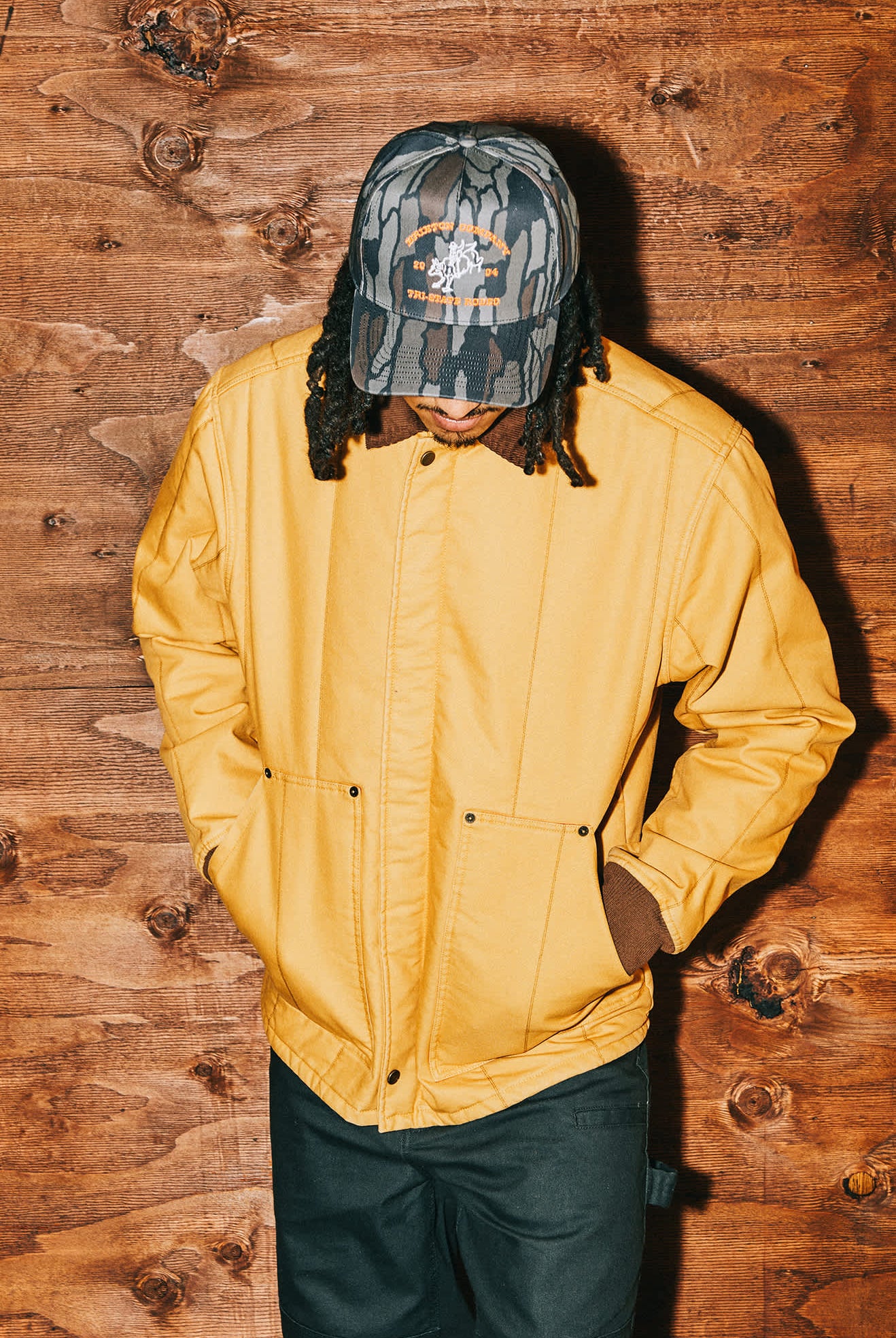 Unisex Danforth Netplus Snapback in the color Bark Camo - Men's Lifestyle image