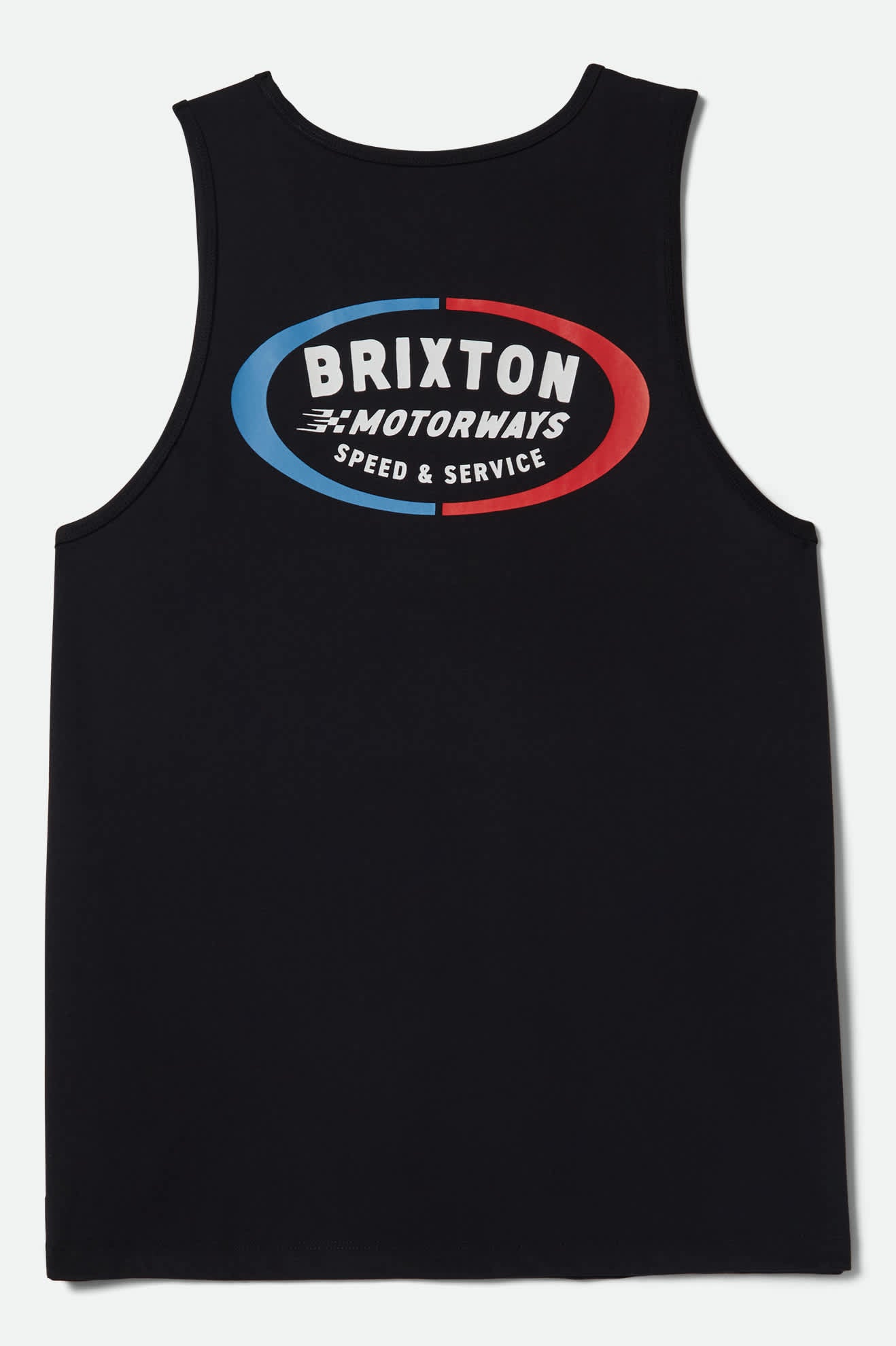 Men's Rhett Tank Top in the color Black - Additional Laydown image