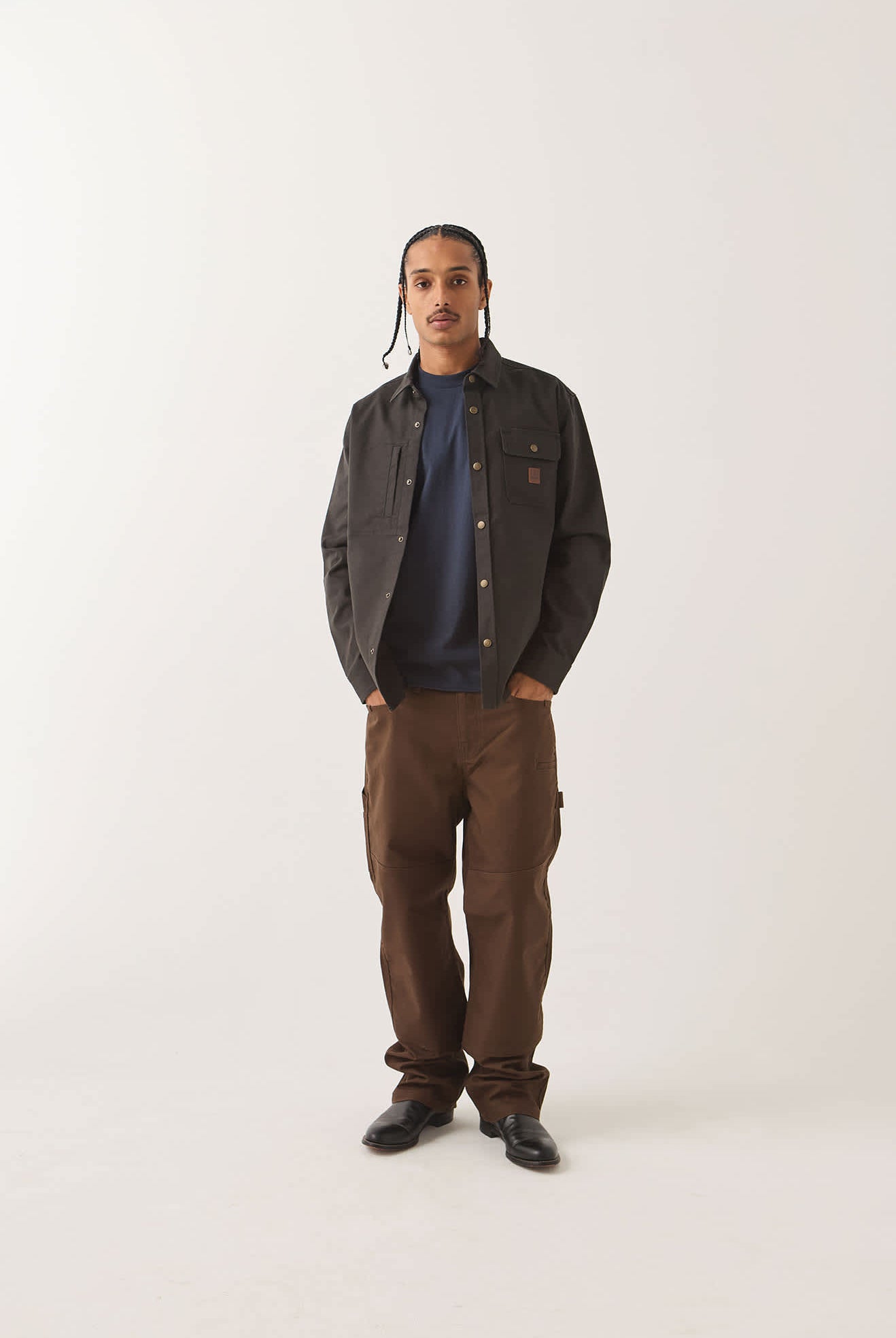 Men's Builders Carpenter Pant in the color Walnut Brown - Men's Front View