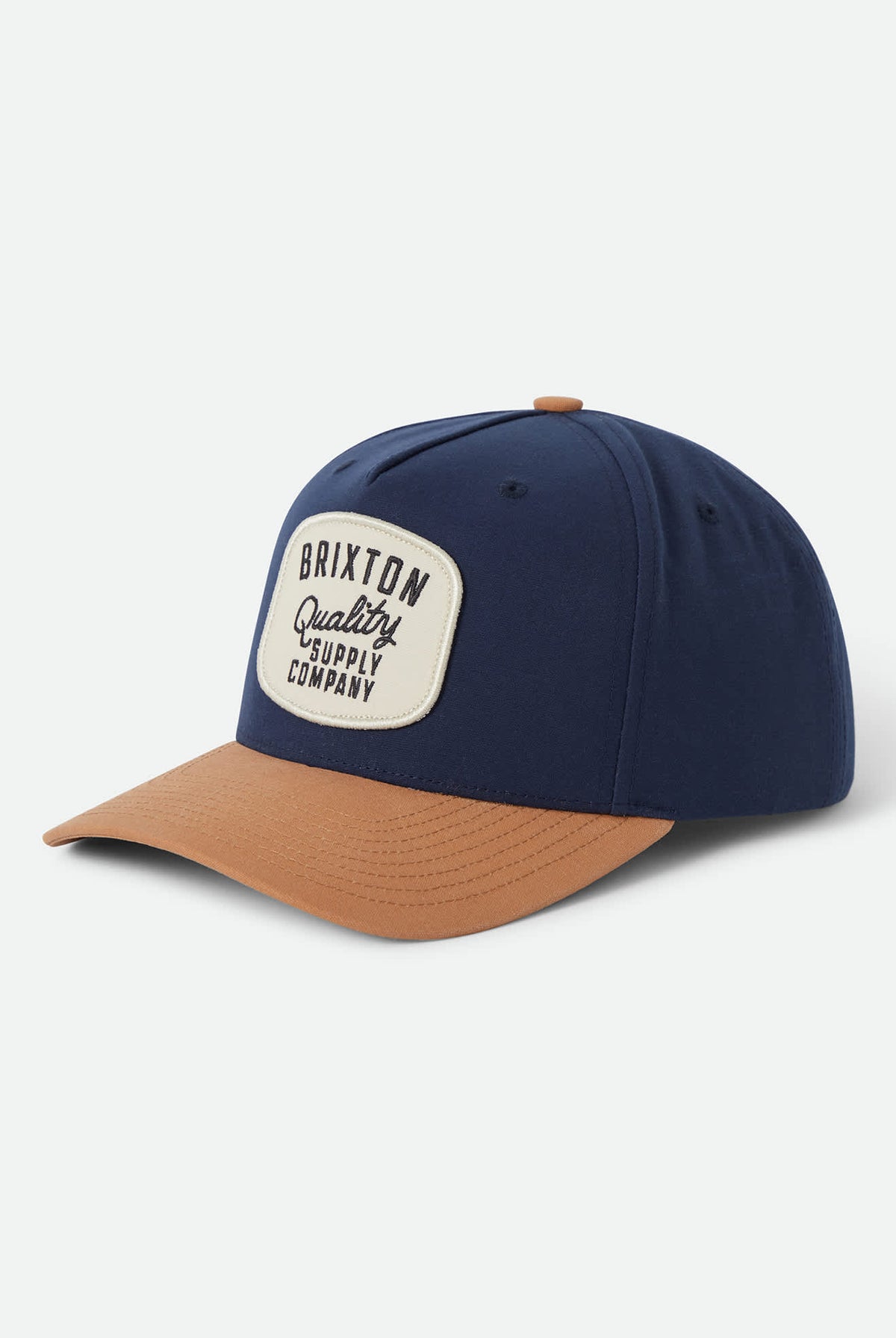 Unisex Hubal Snapback in the color Washed Navy/Dusted Ochre - Front Product View