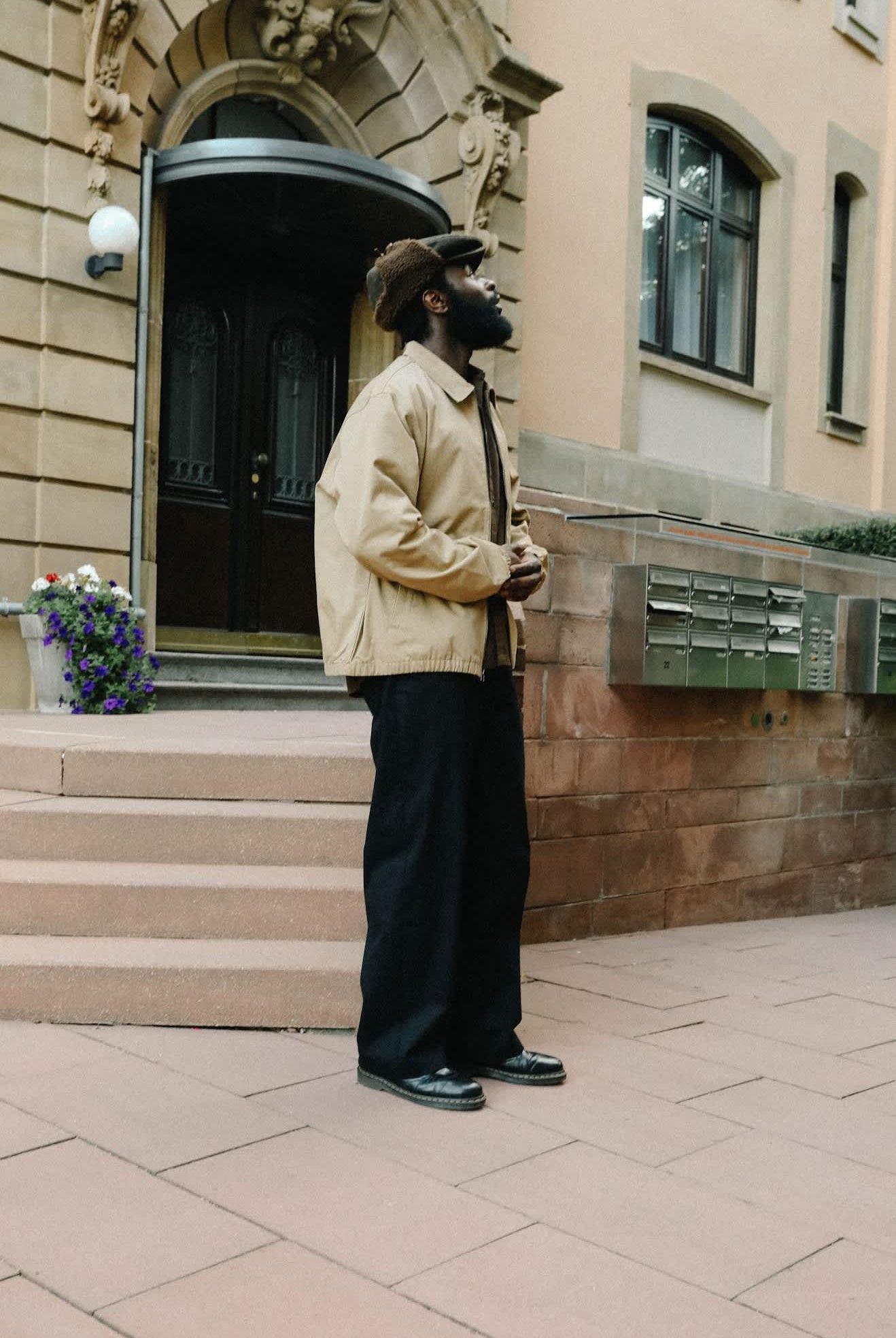 Men's Trademark Lightweight Garage Zip Jacket in the color British Khaki - Men's Lifestyle image
