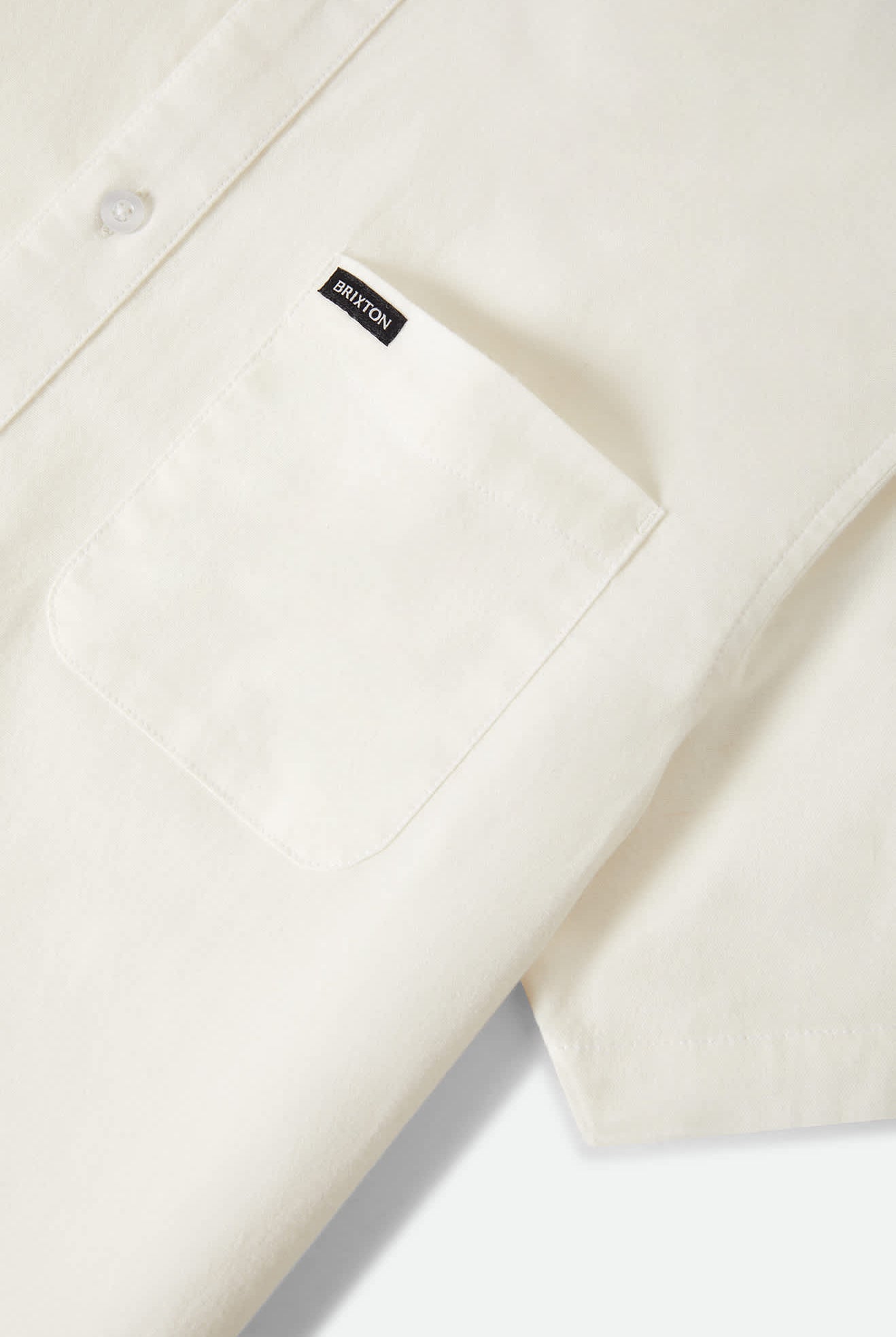 Men's Sanford Oxford Short Sleeve Shirt in the color Off White - Additional Laydown image