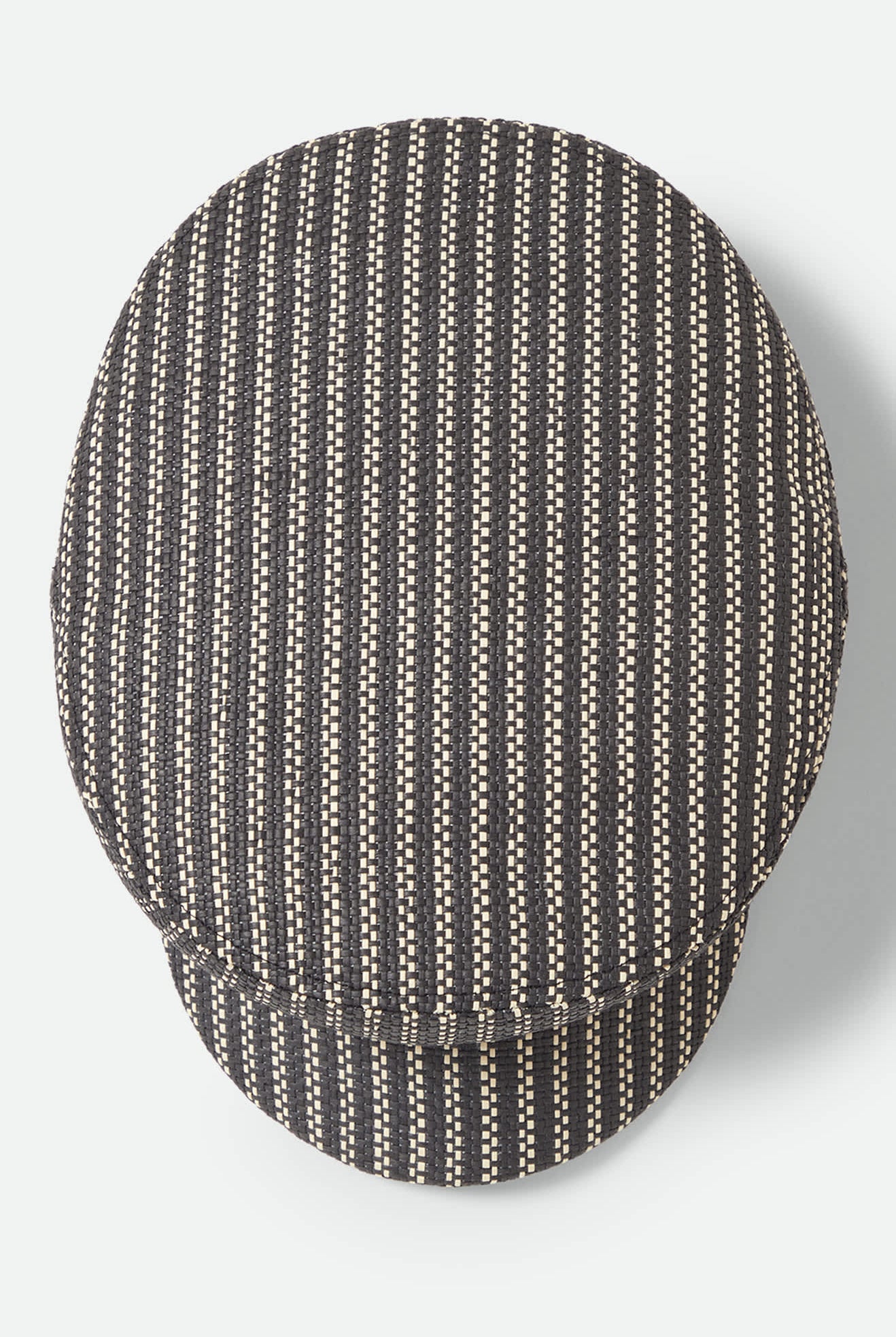 Unisex Fiddler Lightweight Fisherman Cap in the color Black/Natural Straw - Additional Laydown image