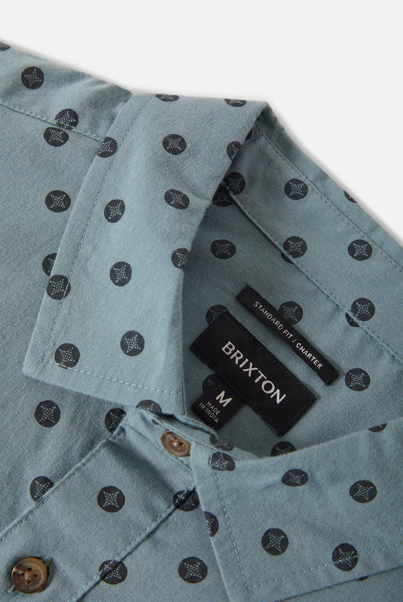 Men's Charter Print Short Sleeve Shirt in the color Micro Street Tile - Additional Laydown image