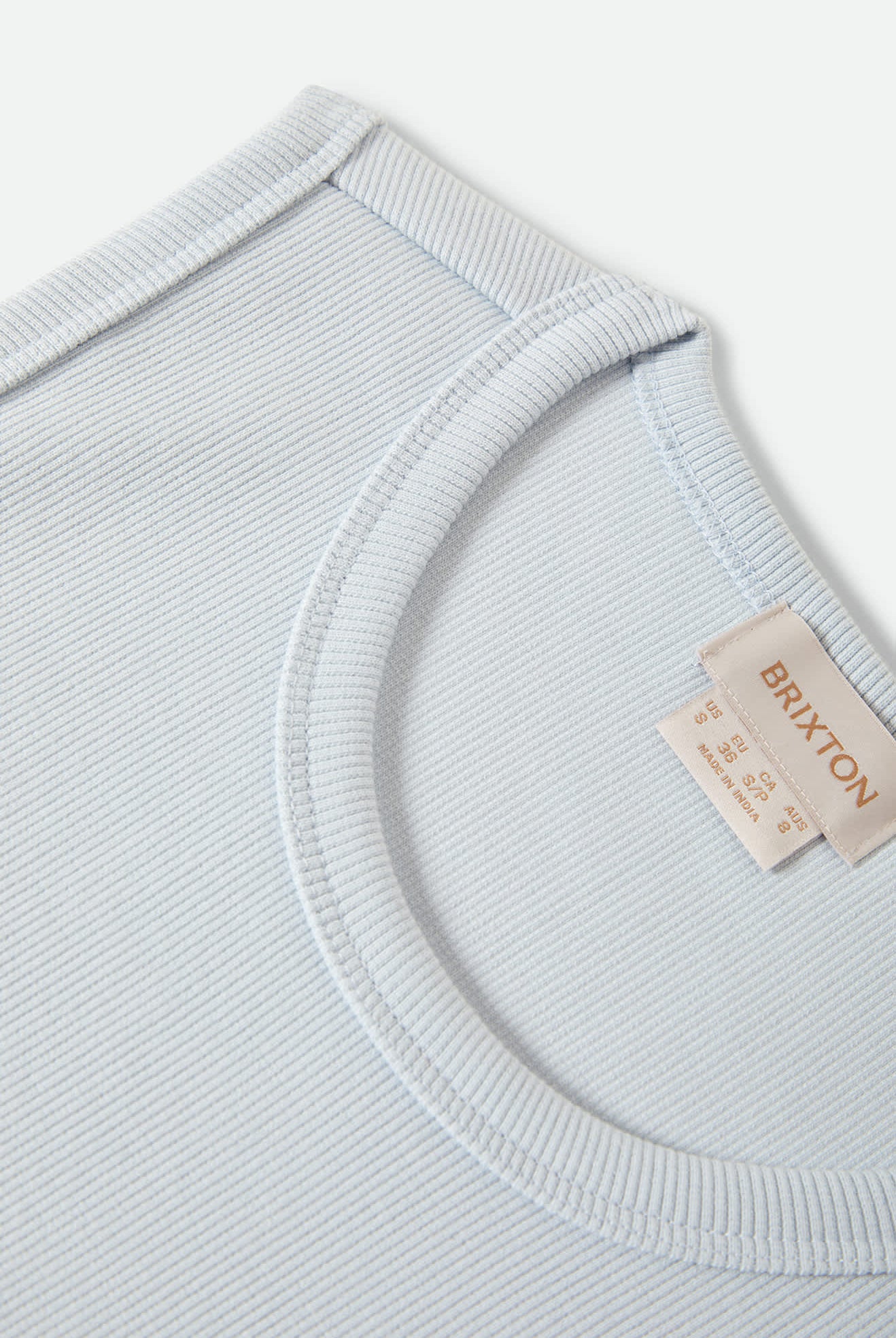 Women's Ribbed Cinch Mini Dress in the color Blue Aura - Additional Laydown image