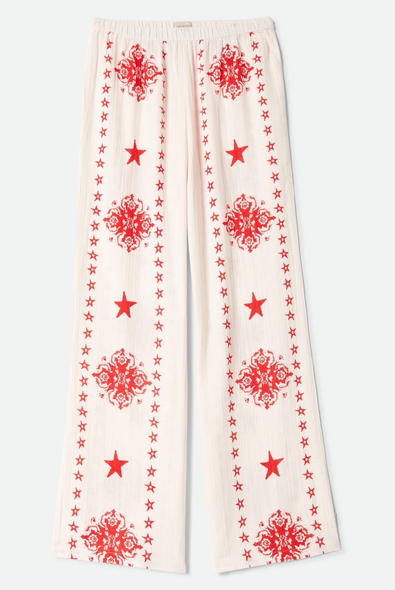 Women's The Lola Lounge Pant in the color Off White Tile - Front Product View