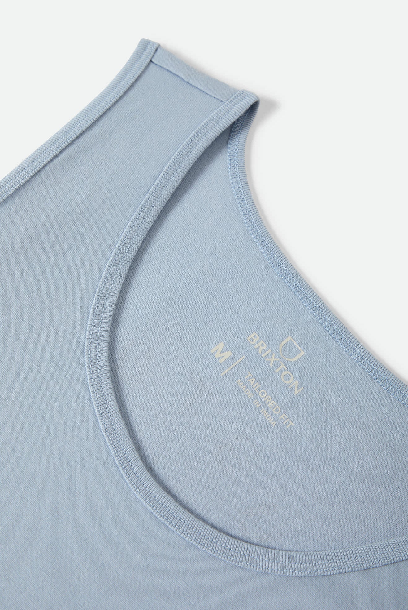 Men's Fremont Tank Top in the color Dusty Blue - Additional Laydown image