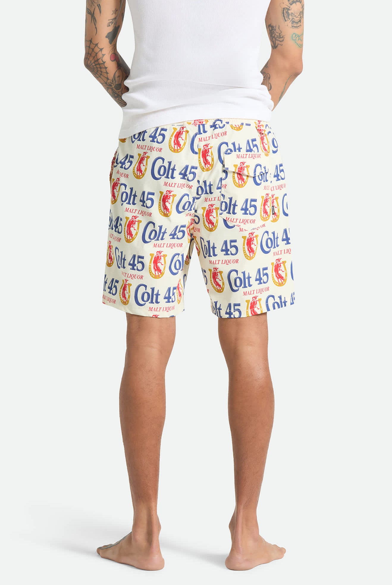 Men's Everyday Stretch Hybrid Short 7" in the color Multi Colt 45 - Men's Back View