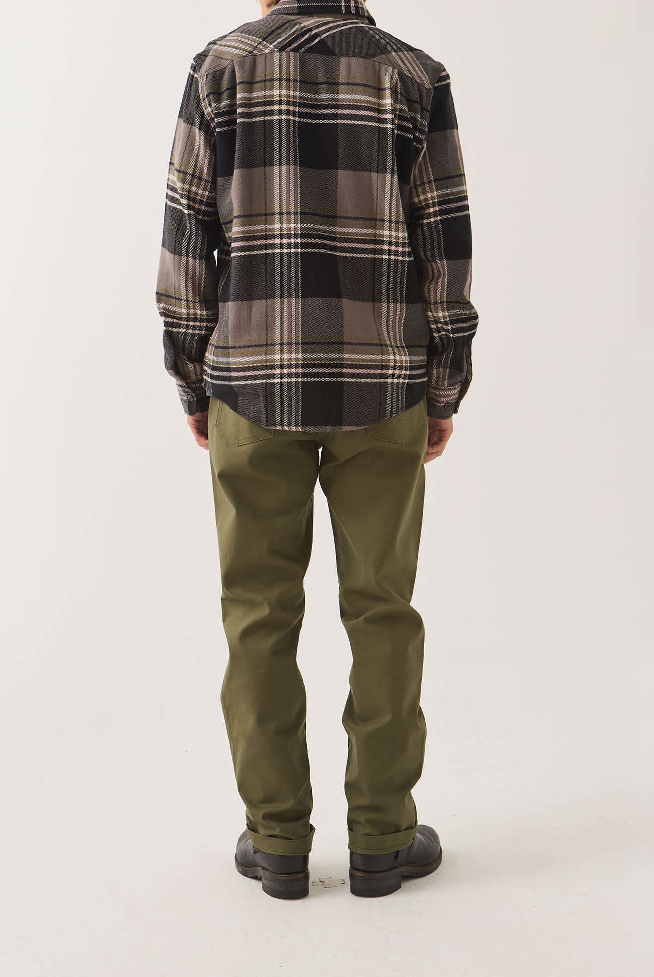Men's Builders 5-Pocket Pant in the color Dark Olive - Additional Fit image