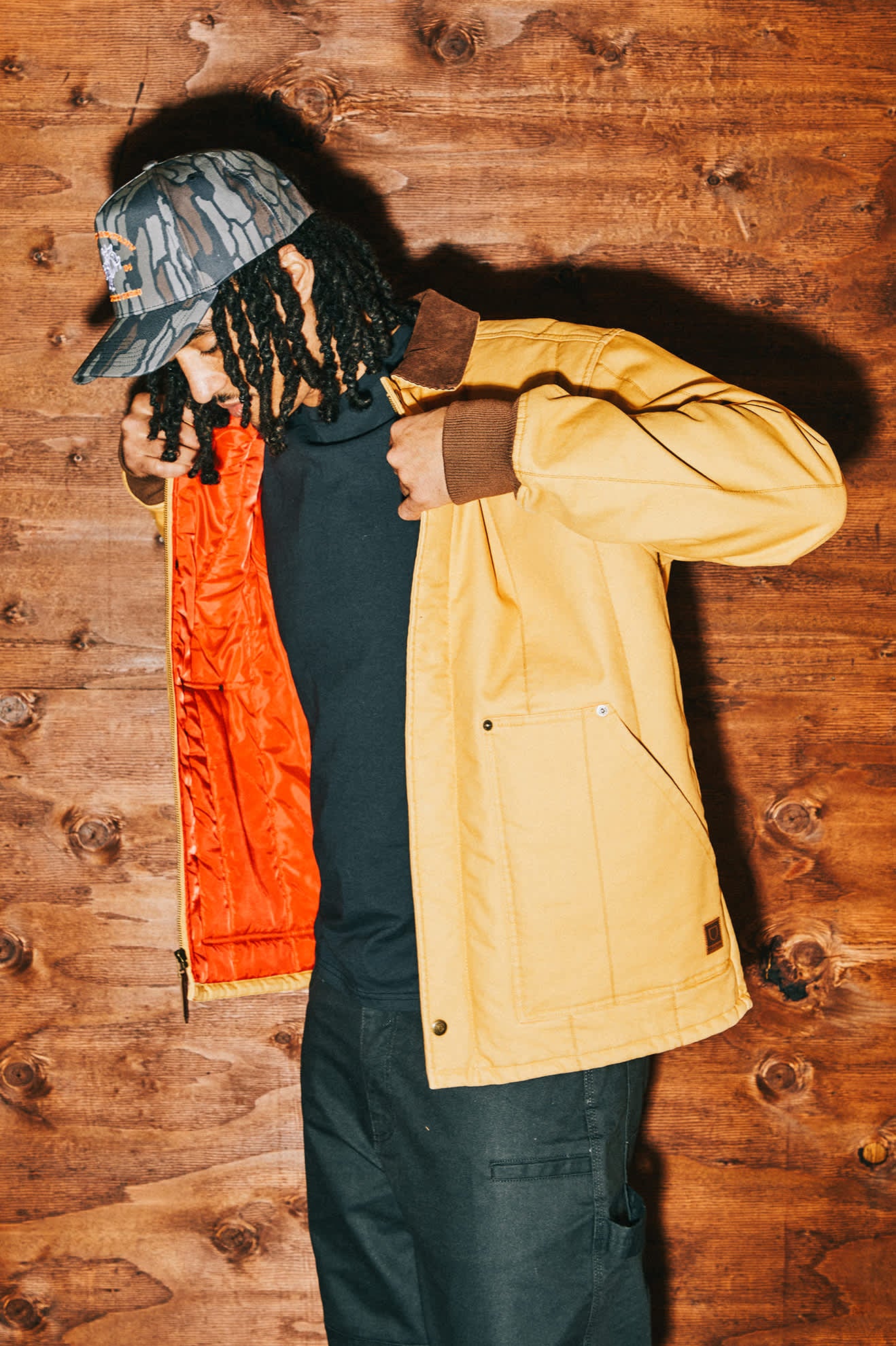 Men's Builders Ranch Jacket in the color Spruce Yellow - Men's Lifestyle image