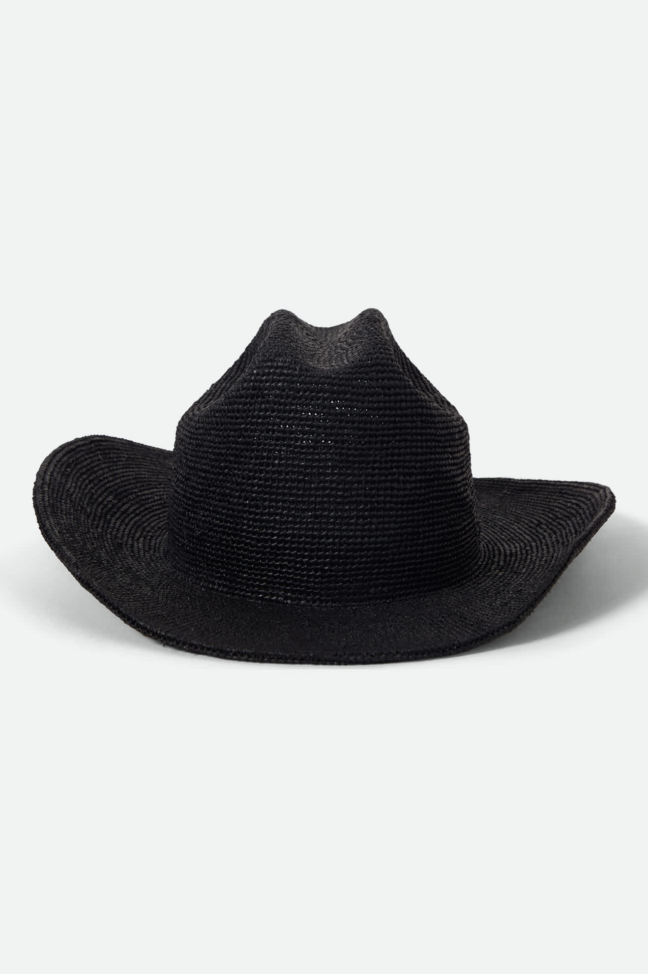 Women's Odessa Straw Packable Cowboy Hat in the color Black - Additional Laydown image