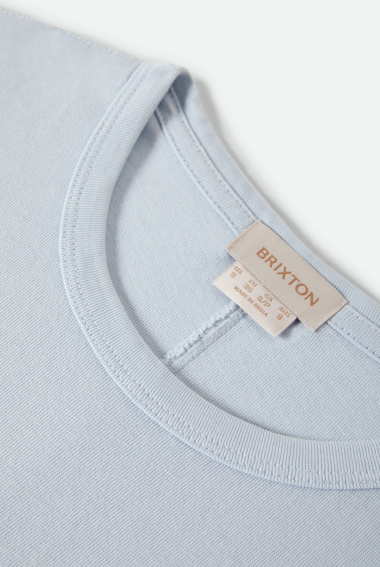 Women's Carefree Organic Garment Dye Perfect T-Shirt in the color Blue Aura - Additional Laydown image