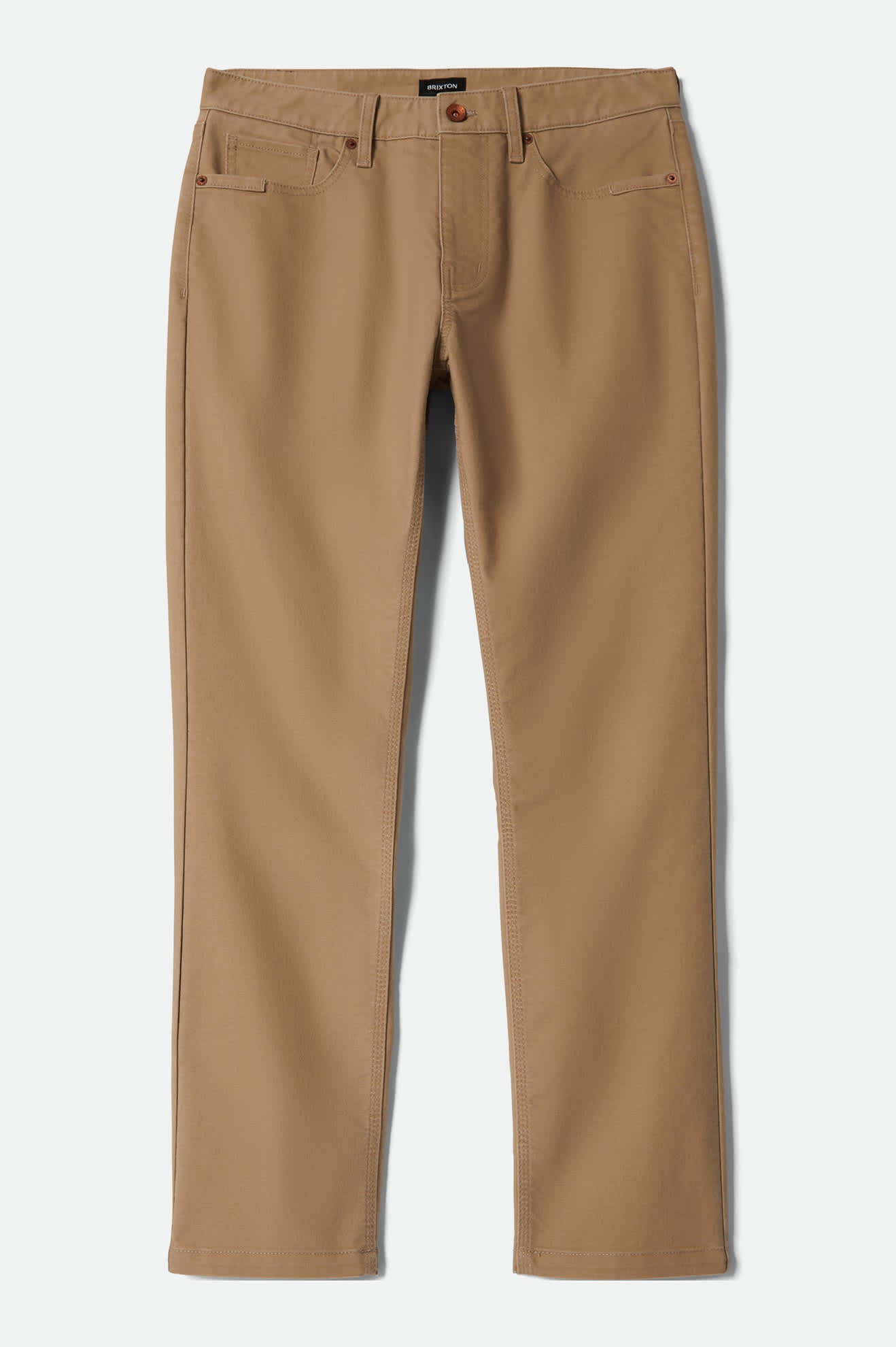 Men's Builders 5 Pocket Stretch Pant in the color Khaki - Front Product View