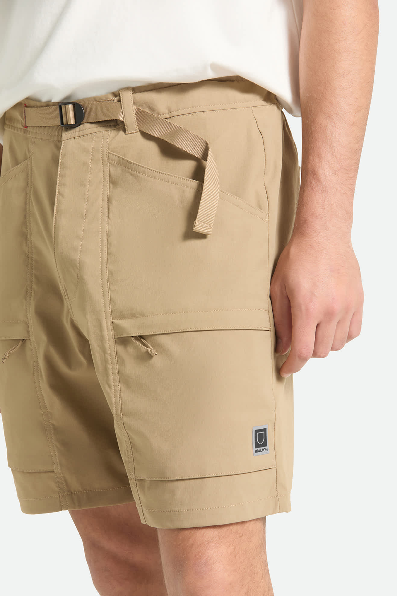 Men's Journey Utility Short in the color Khaki - Additional Fit image