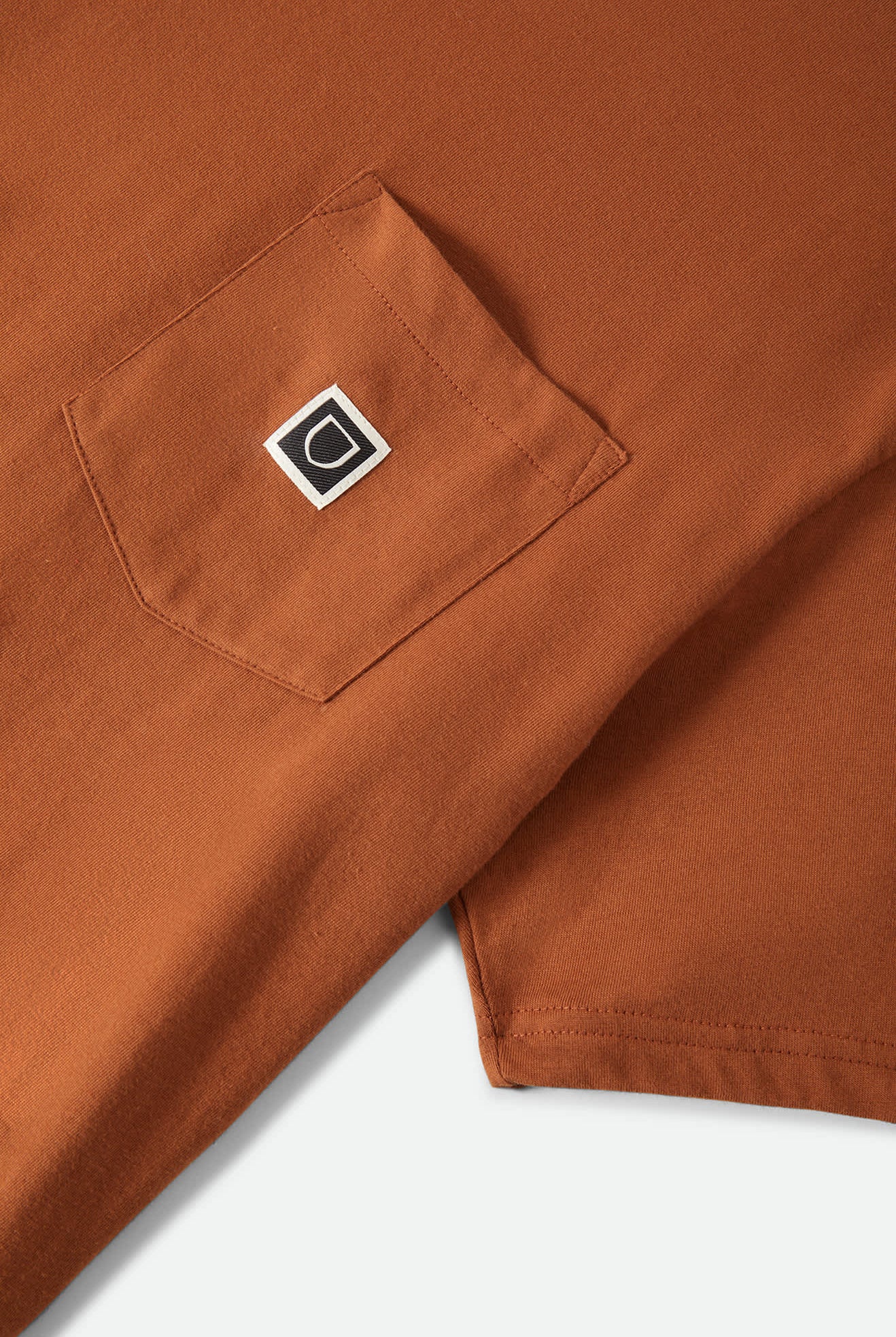 Men's Beta Sheild Short Sleeve Pocket T-Shirt in the color Brown Sugar - Additional Laydown image