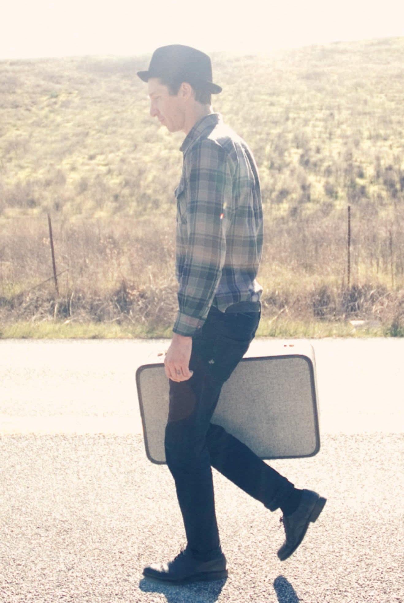 Unisex Stout Pork Pie in the color Black/Black - Additional Fit image