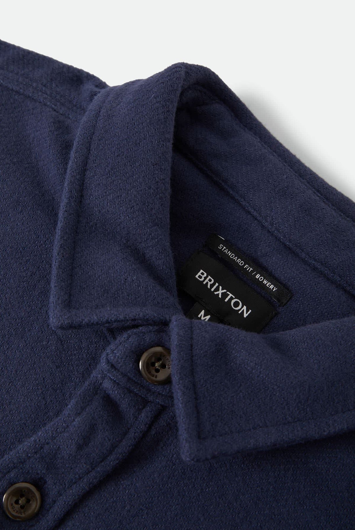Men's Bowery Heavyweight Flannel in the color Washed Navy - Additional Laydown image