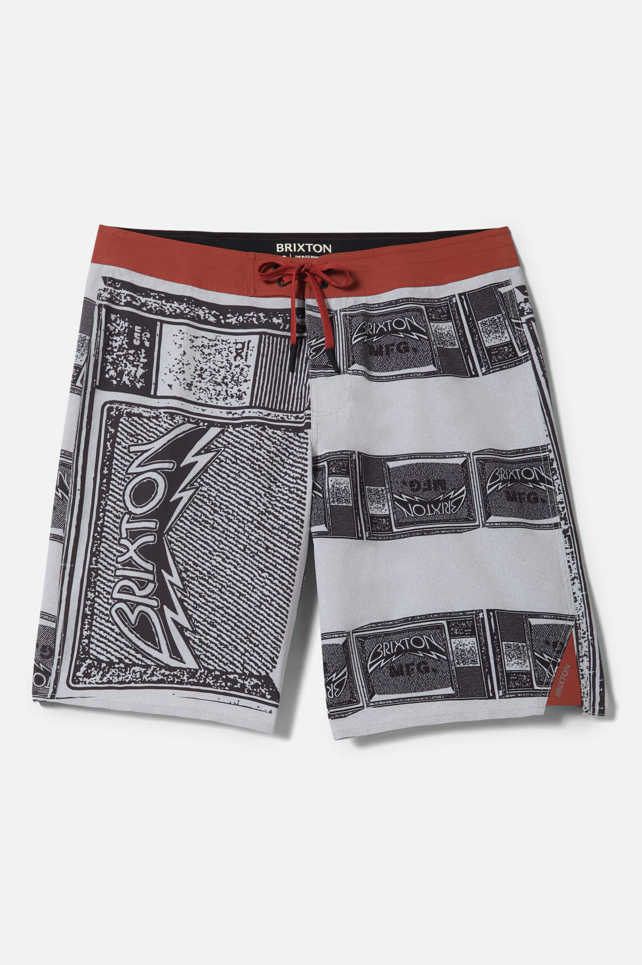 Men's Blitz Boardshort 21" in the color TV Checker/Amber Terrian - Front Product View