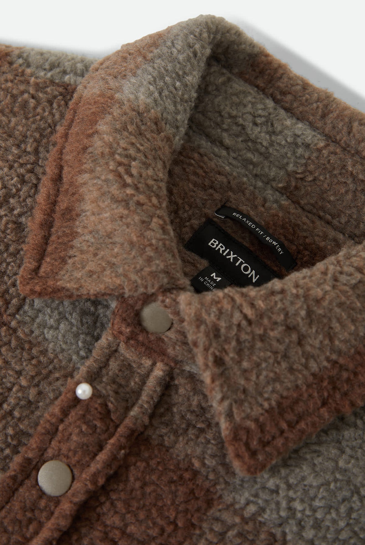 Men's Bowery Arctic Stretch Fleece in the color Pine Brown/Taupe - Additional Laydown image