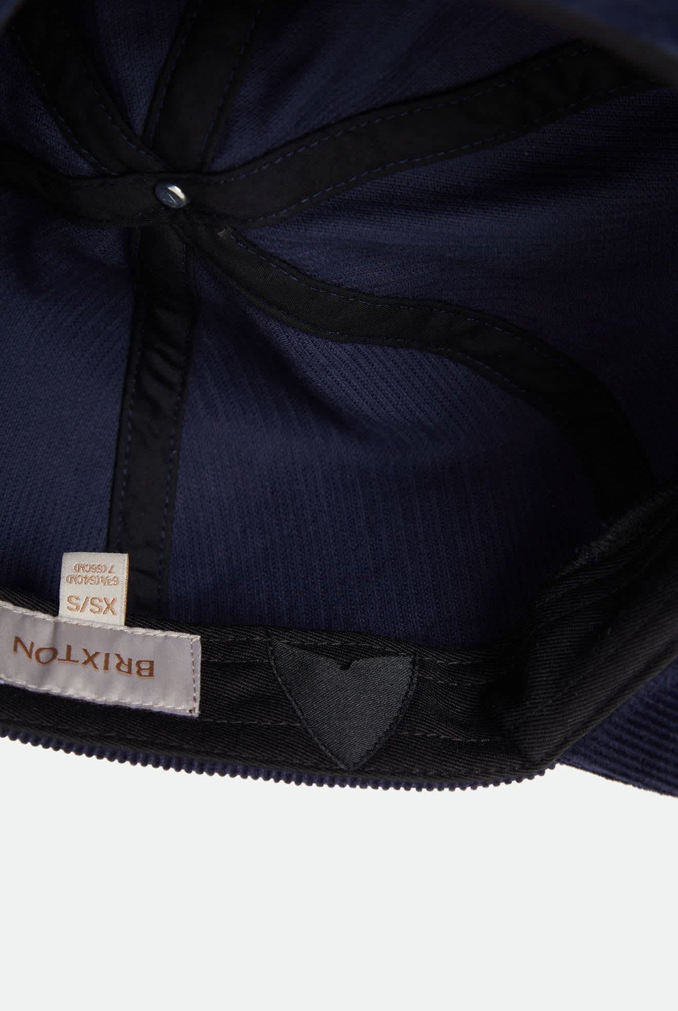 Women's Bailey Cap in the color Navy Corduroy - Additional Laydown image