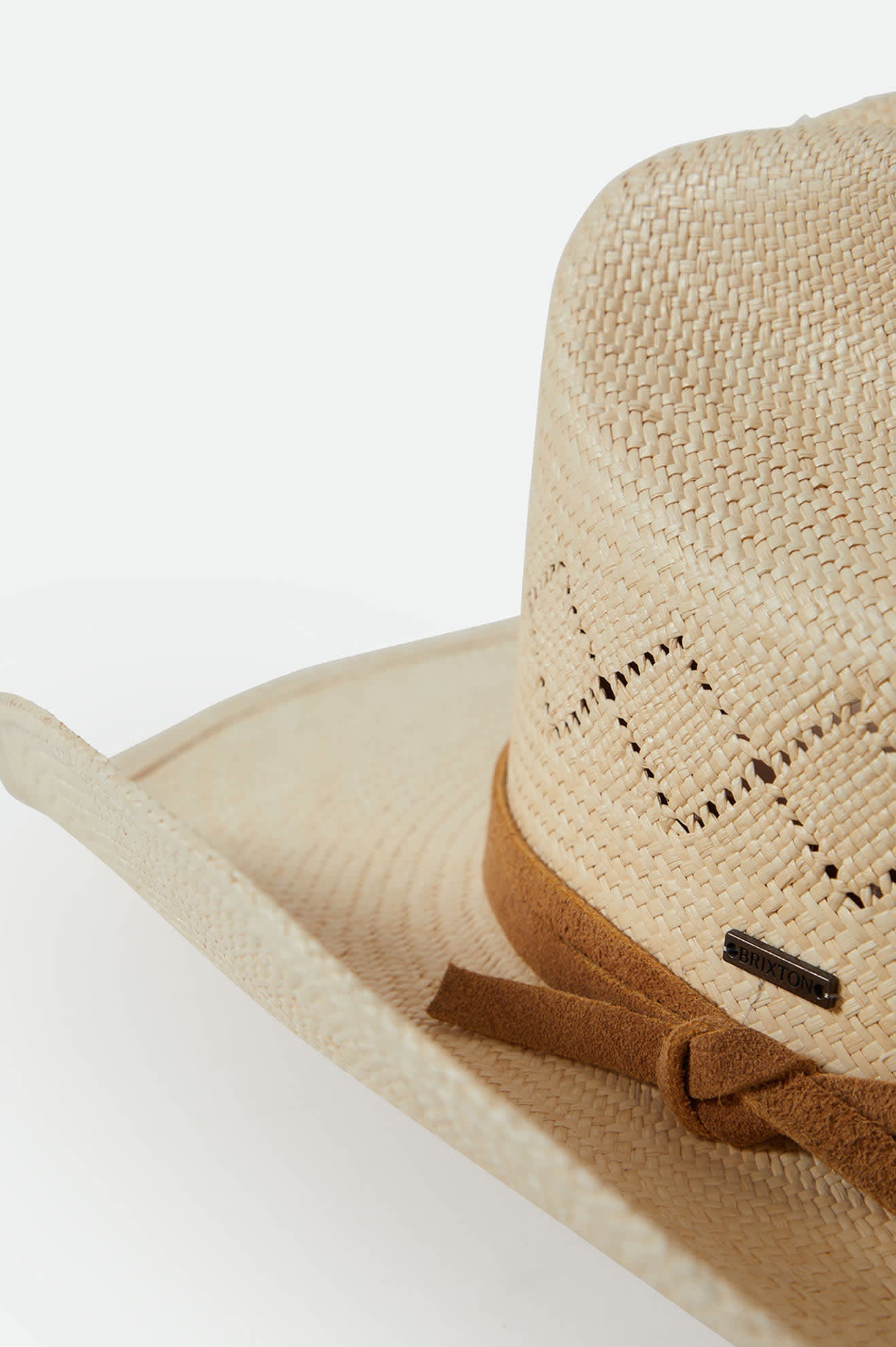 Unisex Laredo Panama Straw Cowboy Hat in the color Catalina Sand - Additional Laydown image