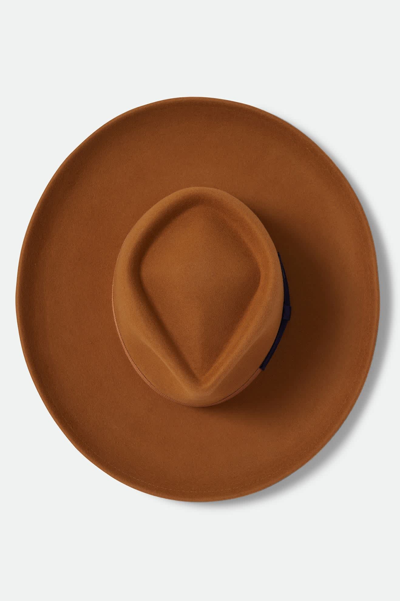 Women's Monet Fedora in the color Washed Copper - Additional Laydown image