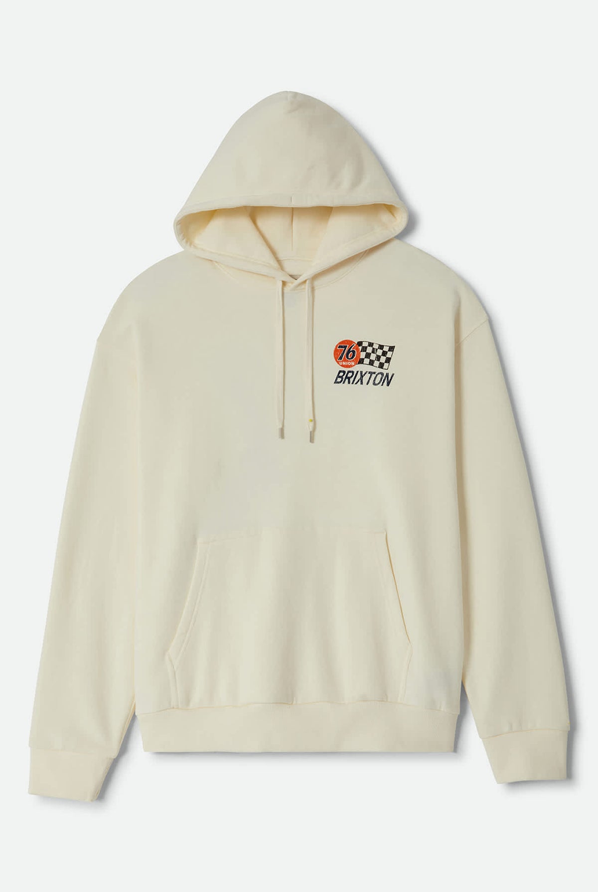 Men's 76 Finish Line Hoodie in the color Washed Off White - Front Product View