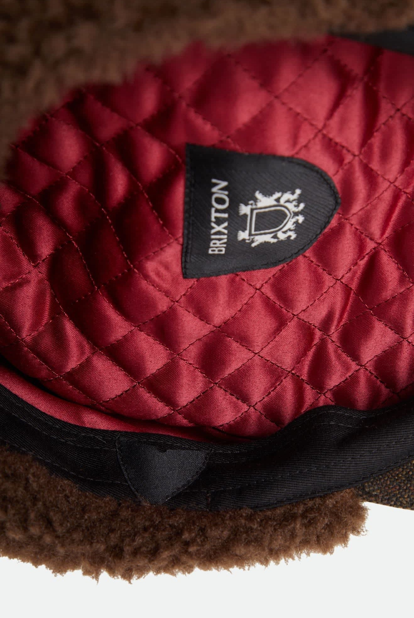 Unisex Barrel Earflap Snap Cap in the color Brown/Brown Tweed - Additional Laydown image