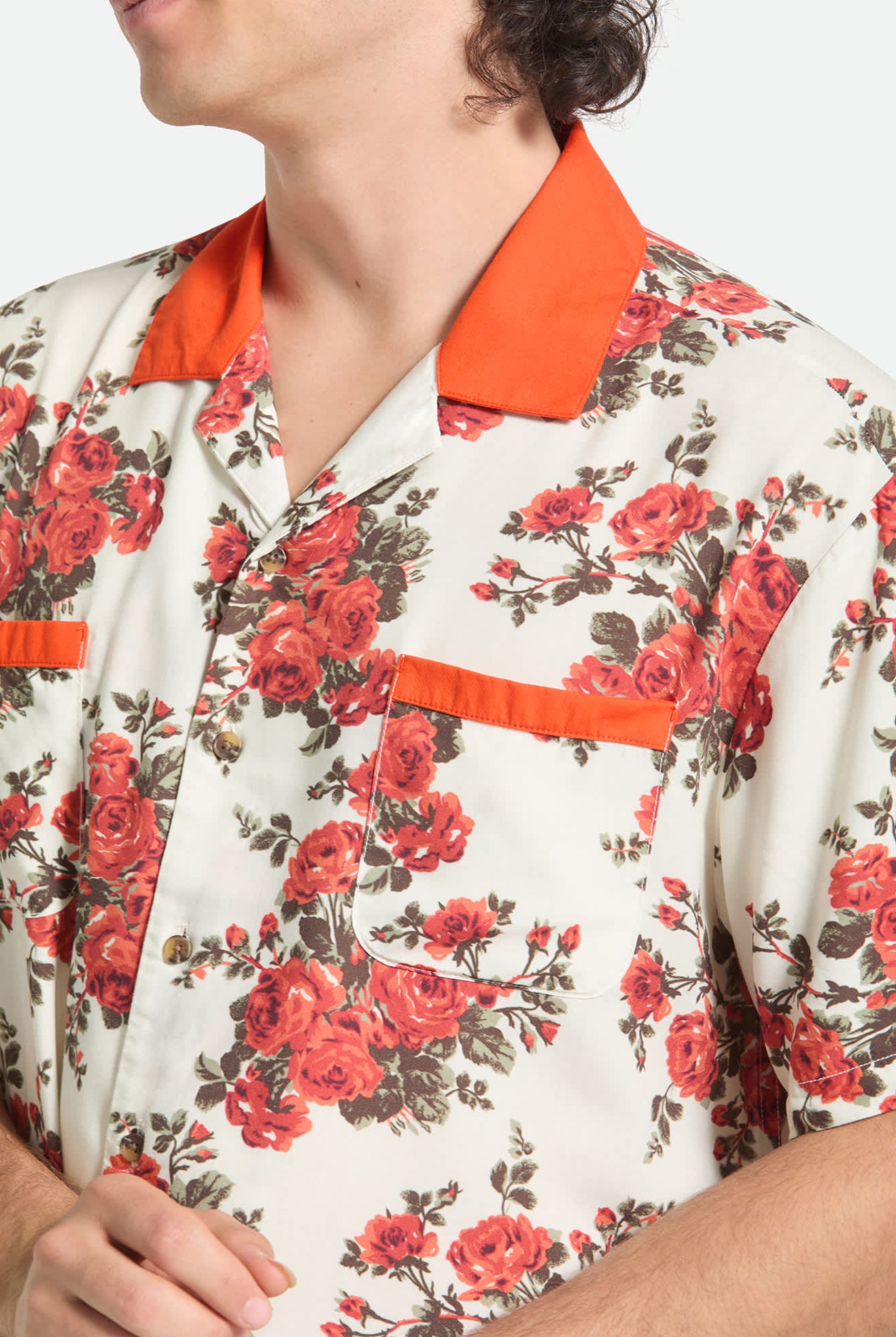 Men's Lafayette Short Sleeve Shirt in the color Rose Bud - Additional Fit image