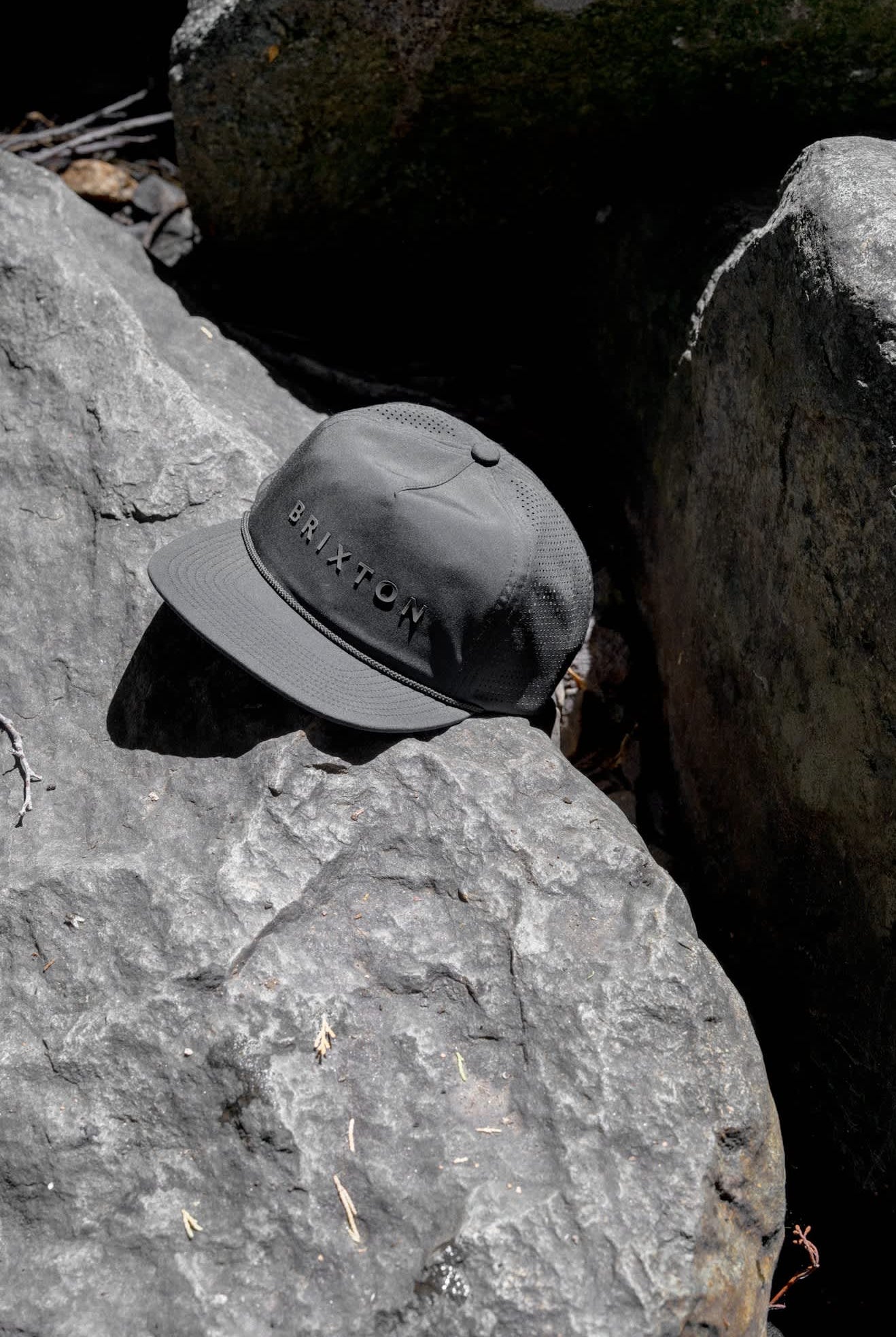 Unisex Alpha Journey Hat in the color Black - Additional Laydown image