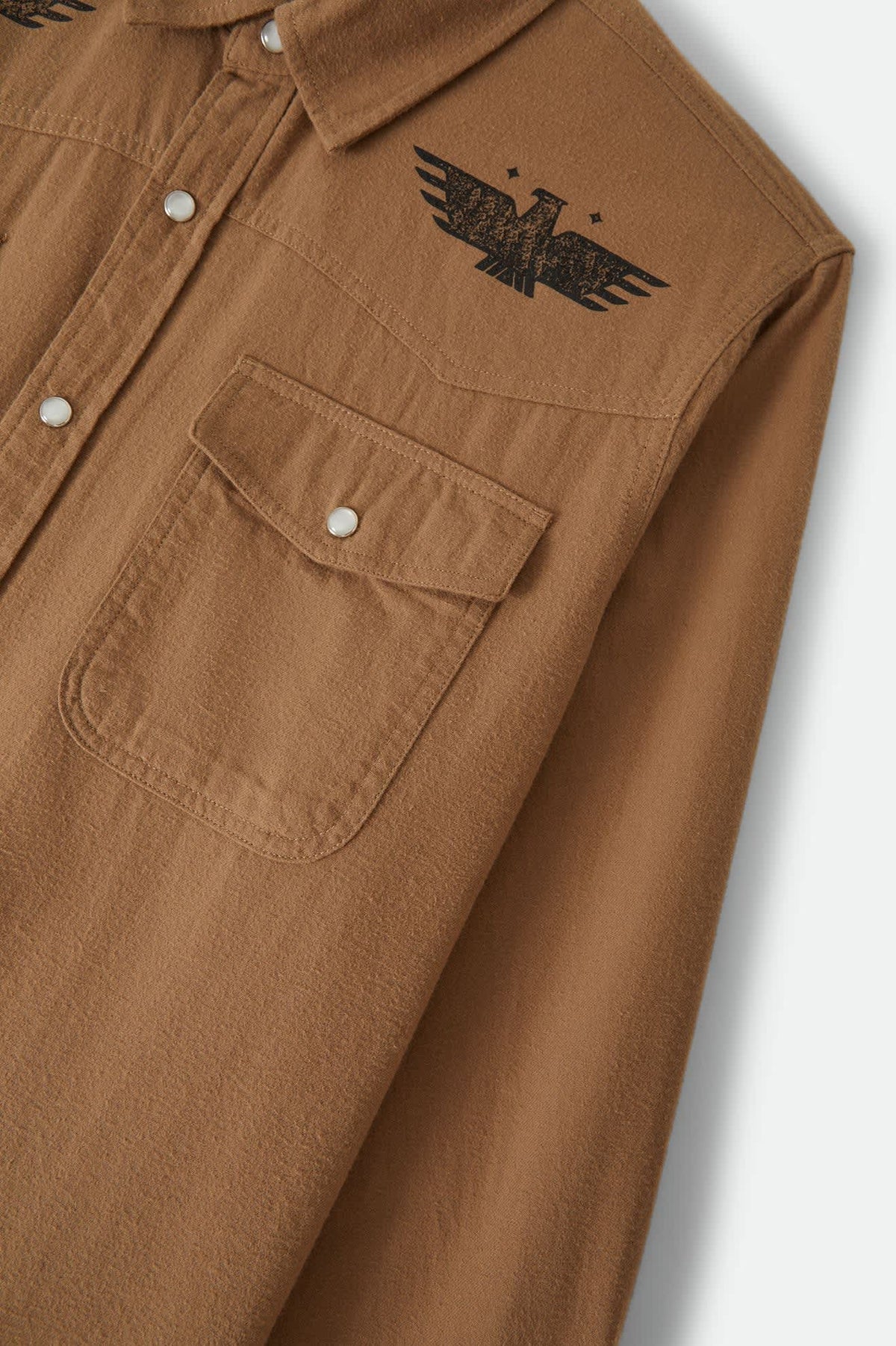 Men's Waylon Lightweight Overshirt in the color Khaki/Khaki - Additional Laydown image