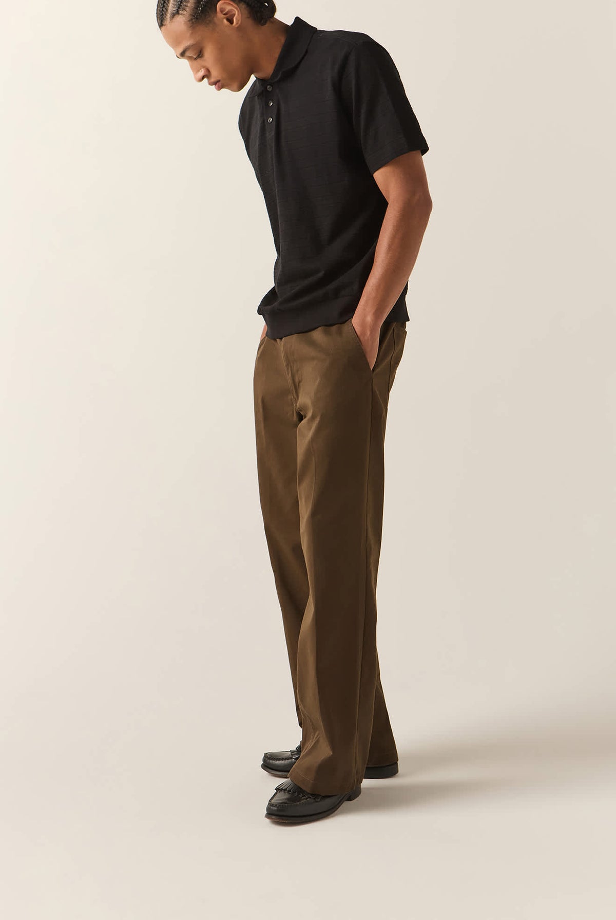 Men's Trademark Chino Pant in the color Walnut Brown - Additional Fit image
