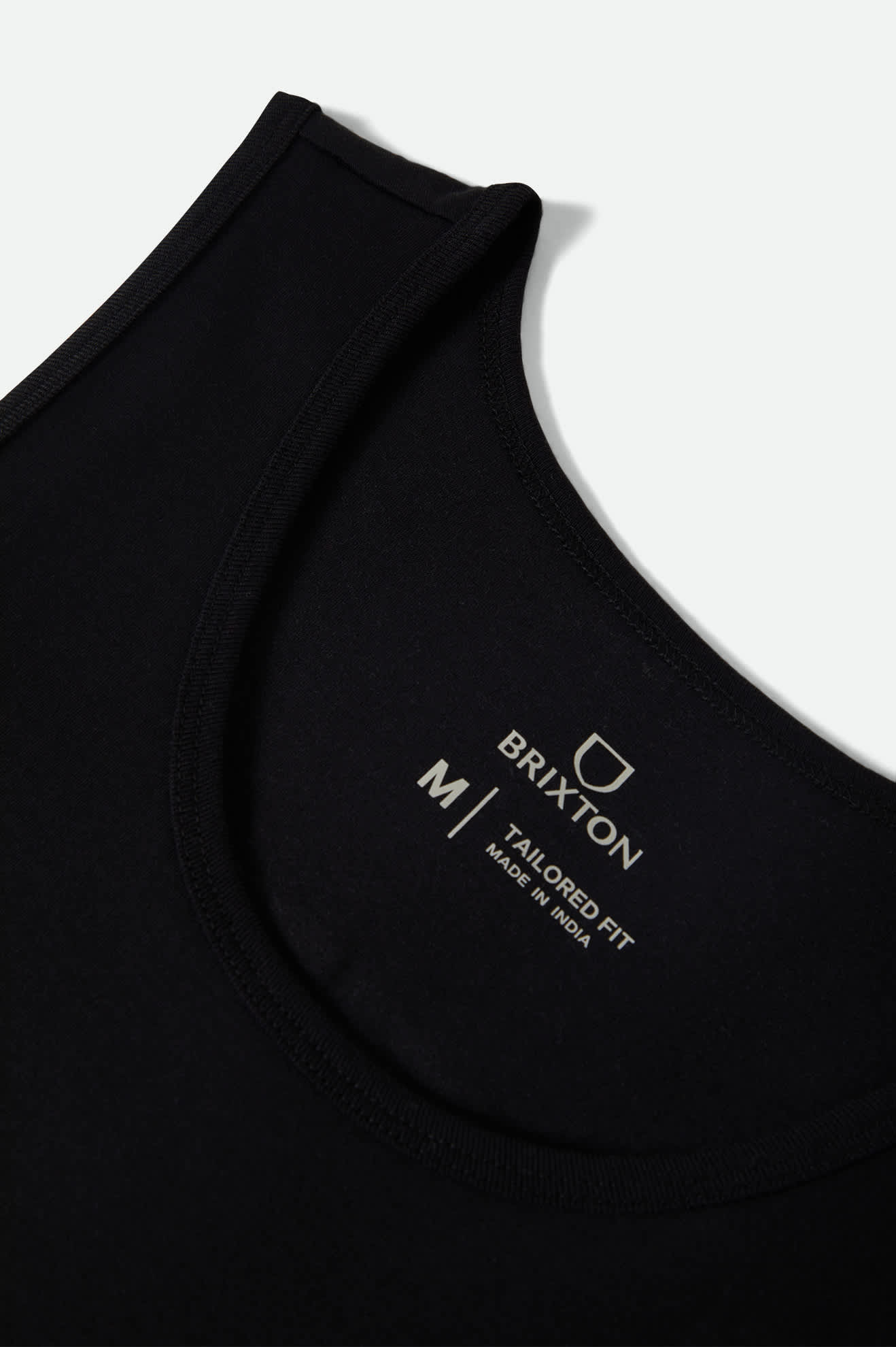 Men's Rhett Tank Top in the color Black - Additional Laydown image