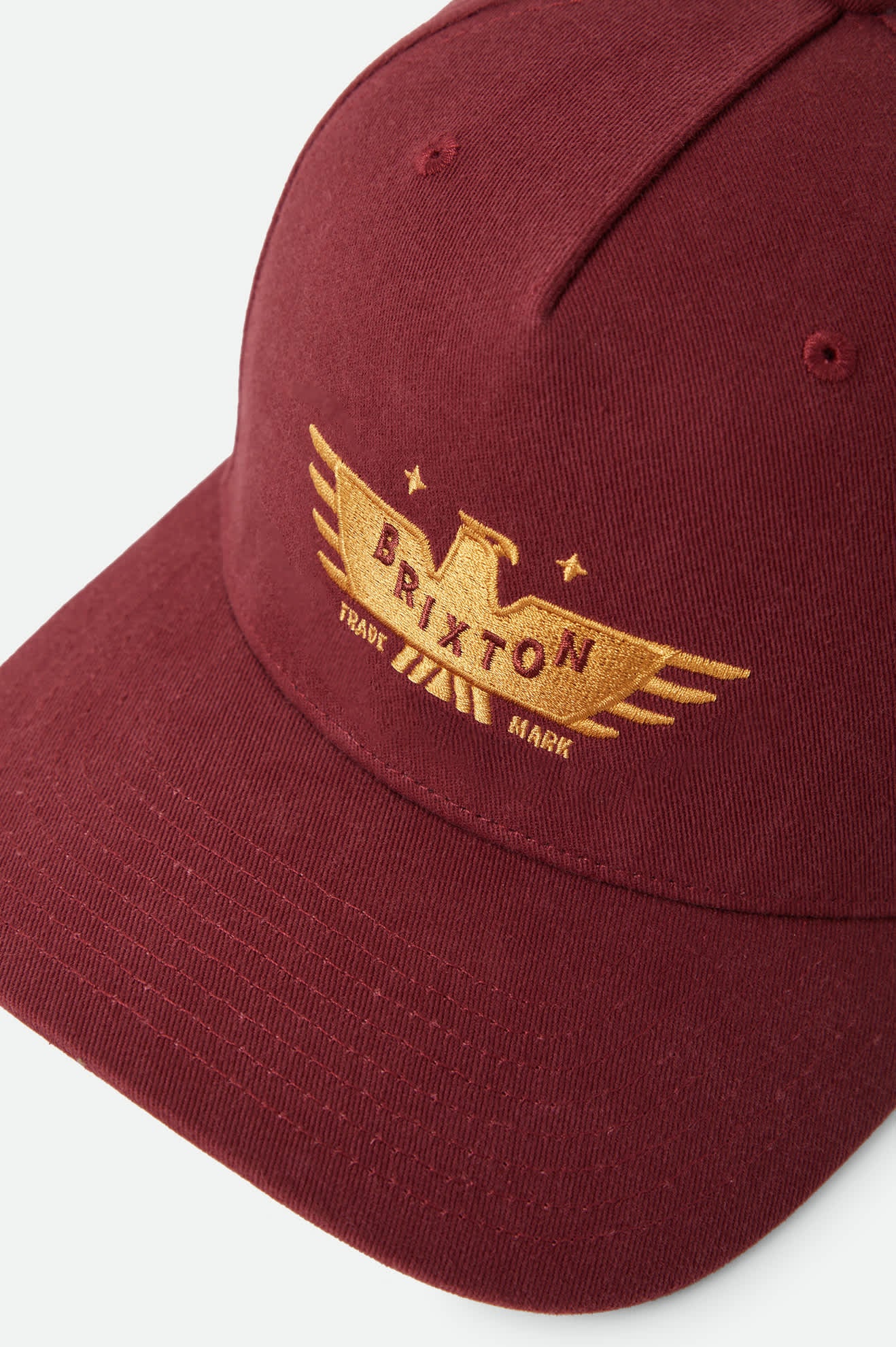 Unisex Ewing Snapback in the color Brick - Additional Laydown image