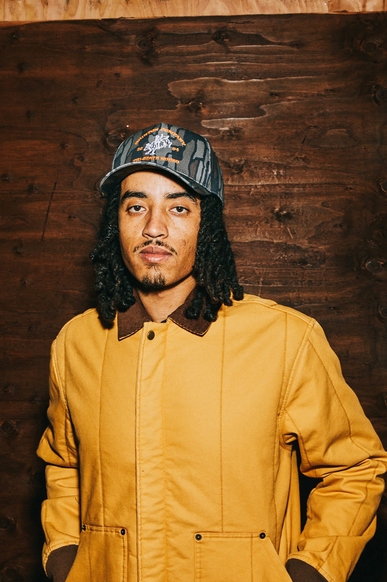 Unisex Danforth Netplus Snapback in the color Bark Camo - Men's Lifestyle image