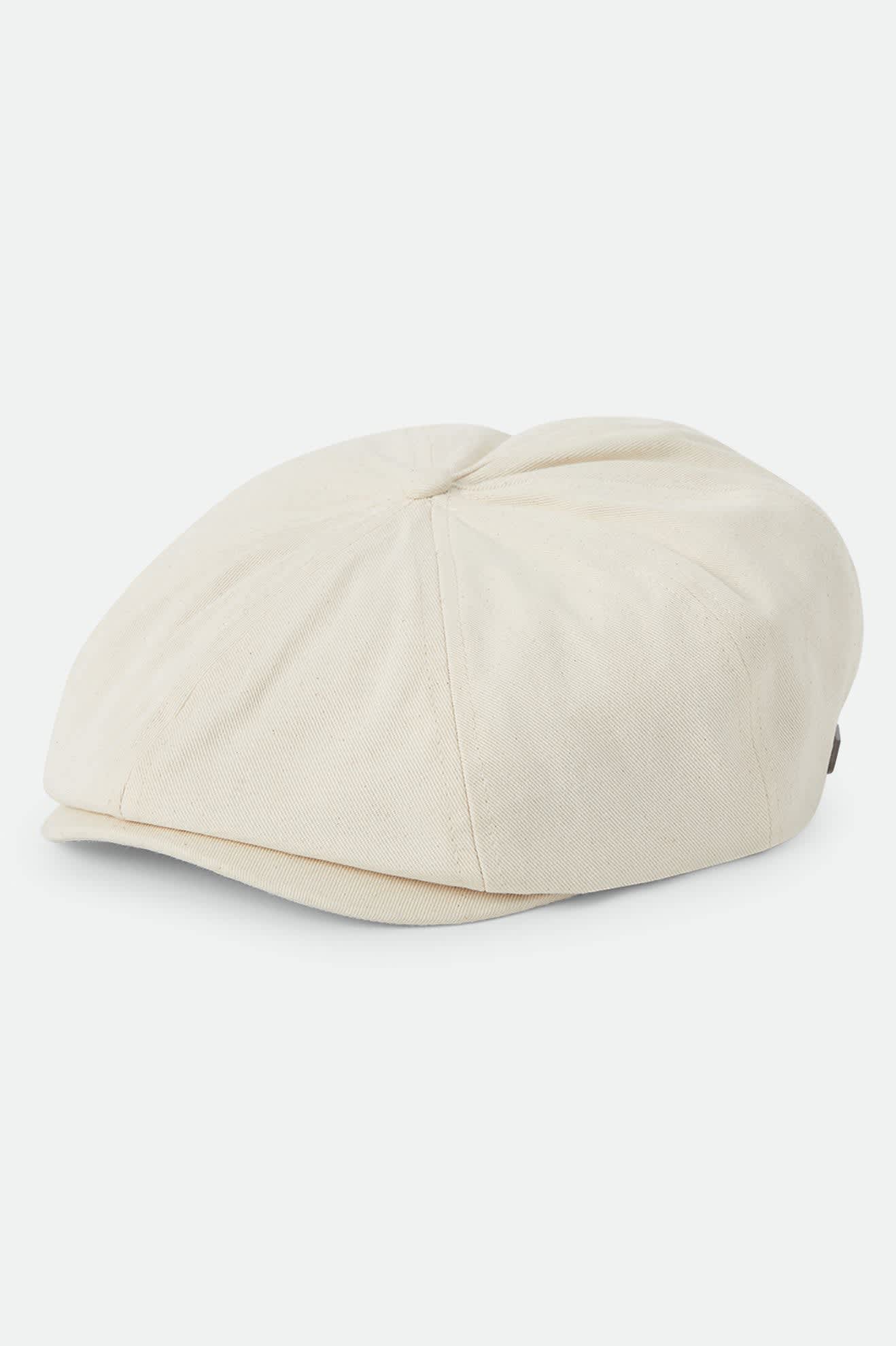 Unisex Brood Newsboy Cap in the color Egret White - Front Product View
