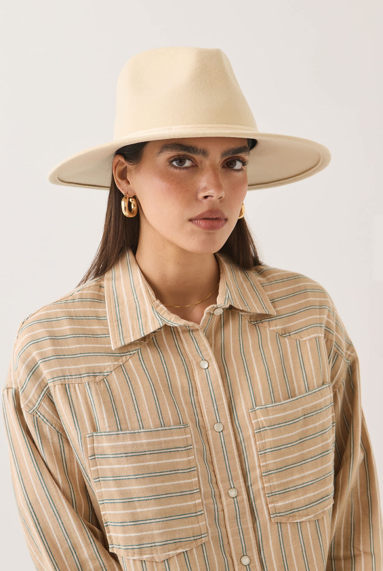 Women's Juniper Packable Hat in the color Wax Paper - Women's Front View