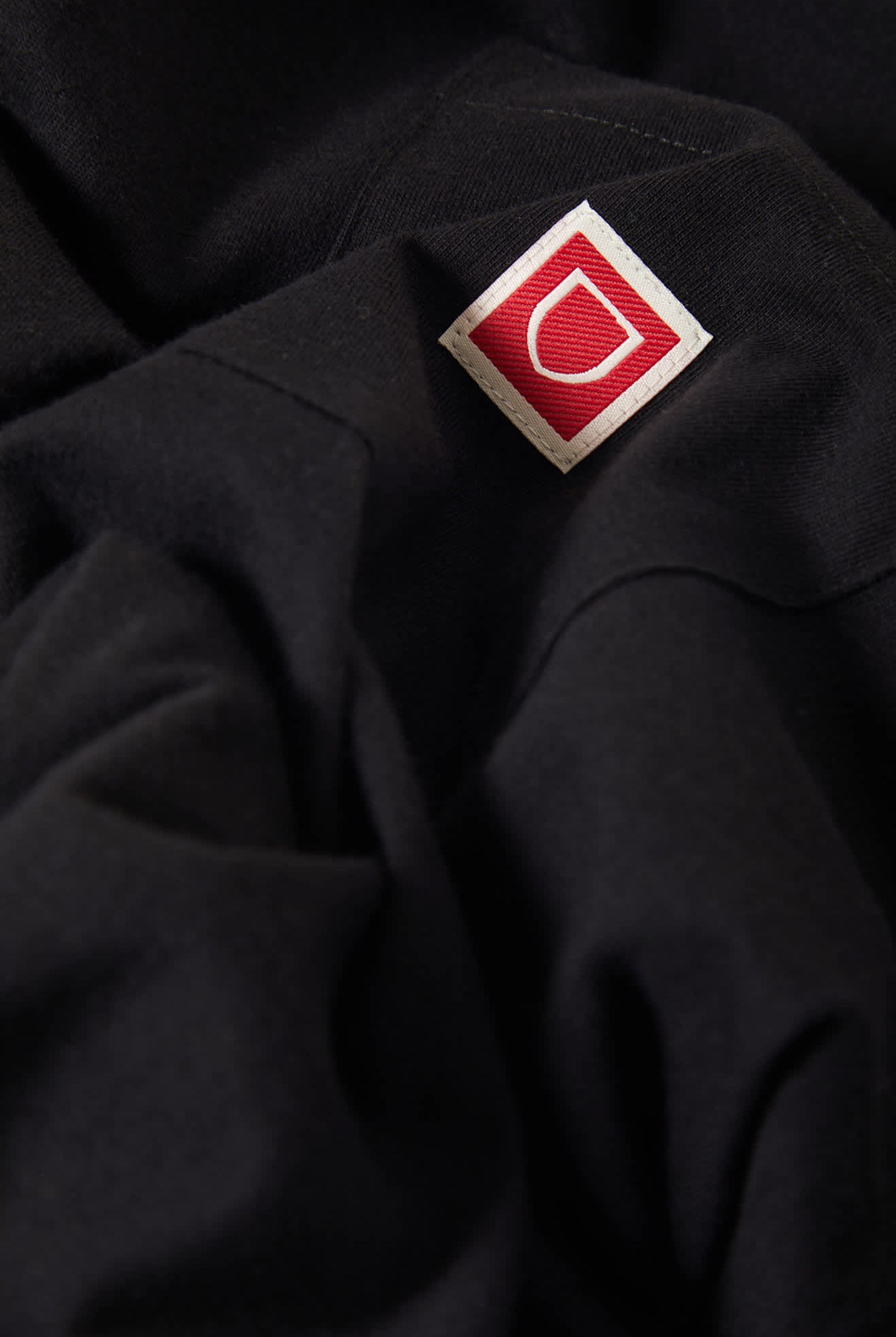 Men's Beta Sheild Short Sleeve Pocket T-Shirt in the color Black - Additional Laydown image