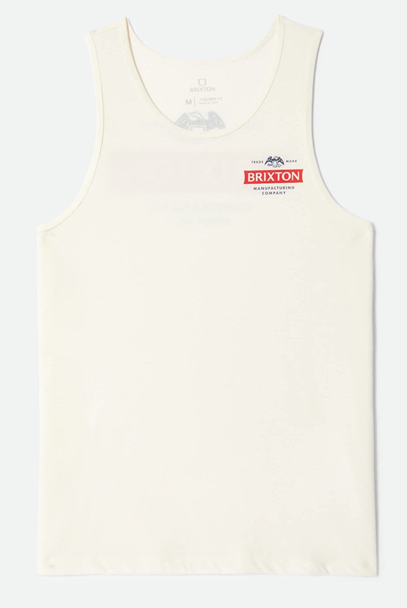 Men's Pinnacle Tank Top in the color Off White - Front Product View