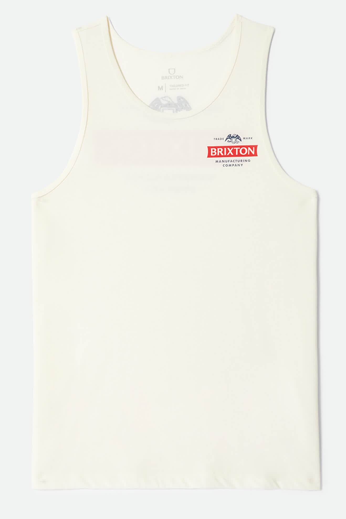 Men's Pinnacle Tank Top in the color Off White - Front Product View