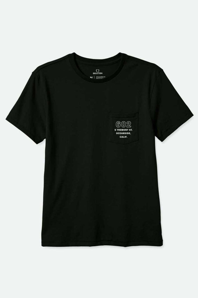 Brixton Haven S/S Tailored Pocket T-Shirt - Black