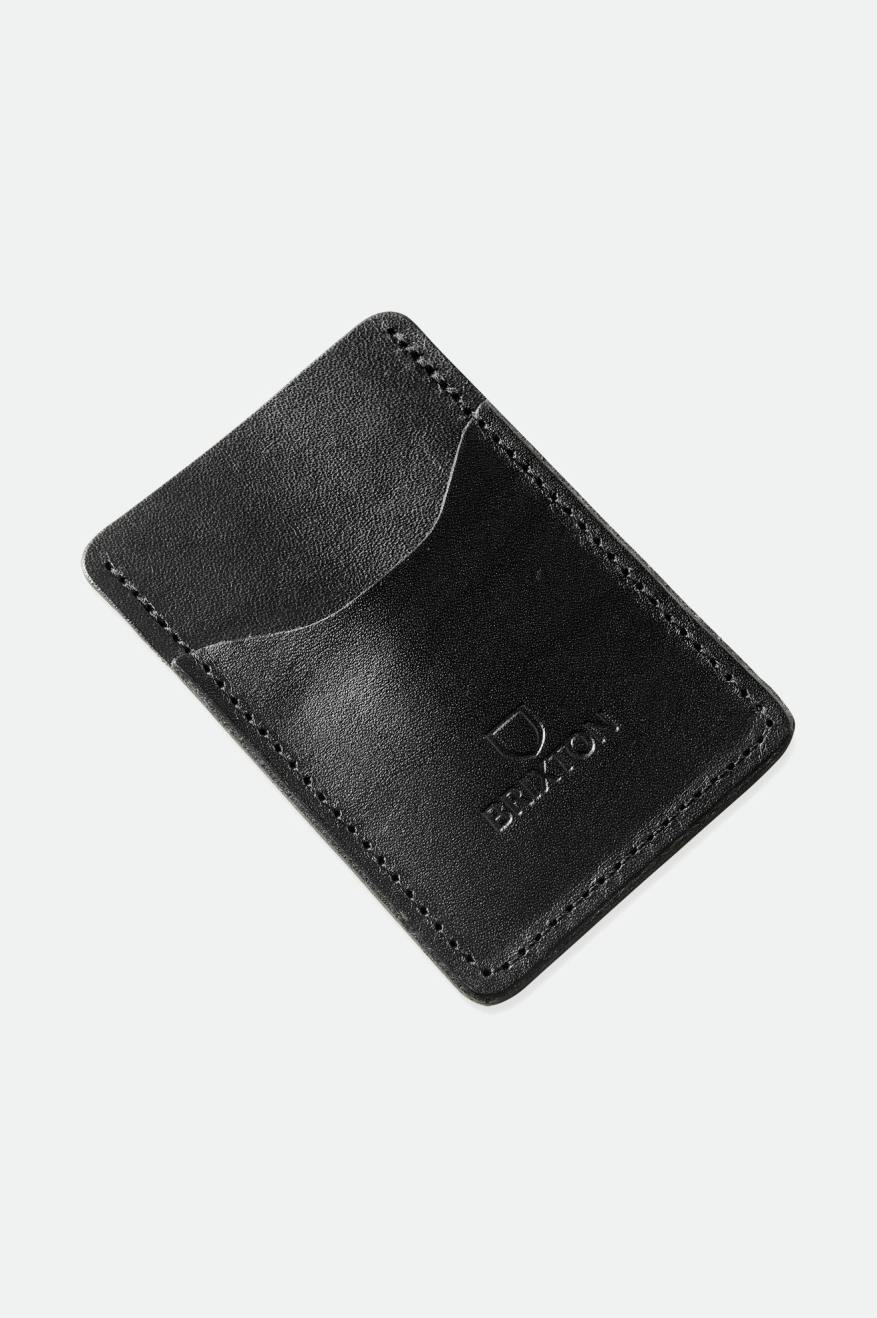 Brixton x Artifact Leather Card Holder Wallet - Black