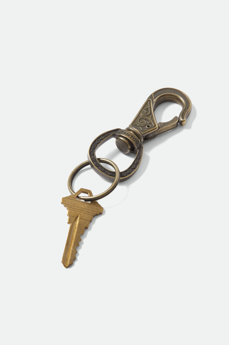 Scroll Keychain - Antique Bronze