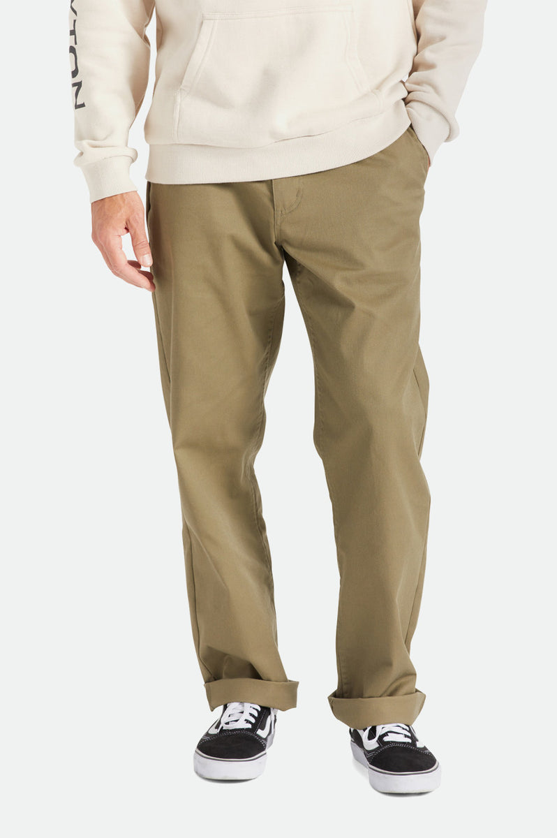 Men's Choice Chino Relaxed Pants - Military Olive – Brixton