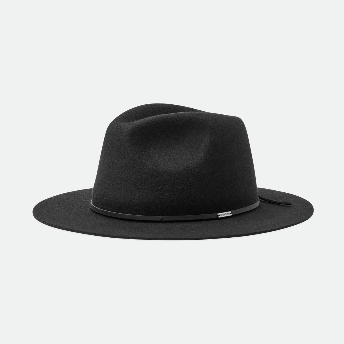 Unisex Wesley Fedora in Black – Brixton