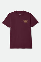 Men's Ewing Standard T-Shirt in the color Burgundy - Front Product View