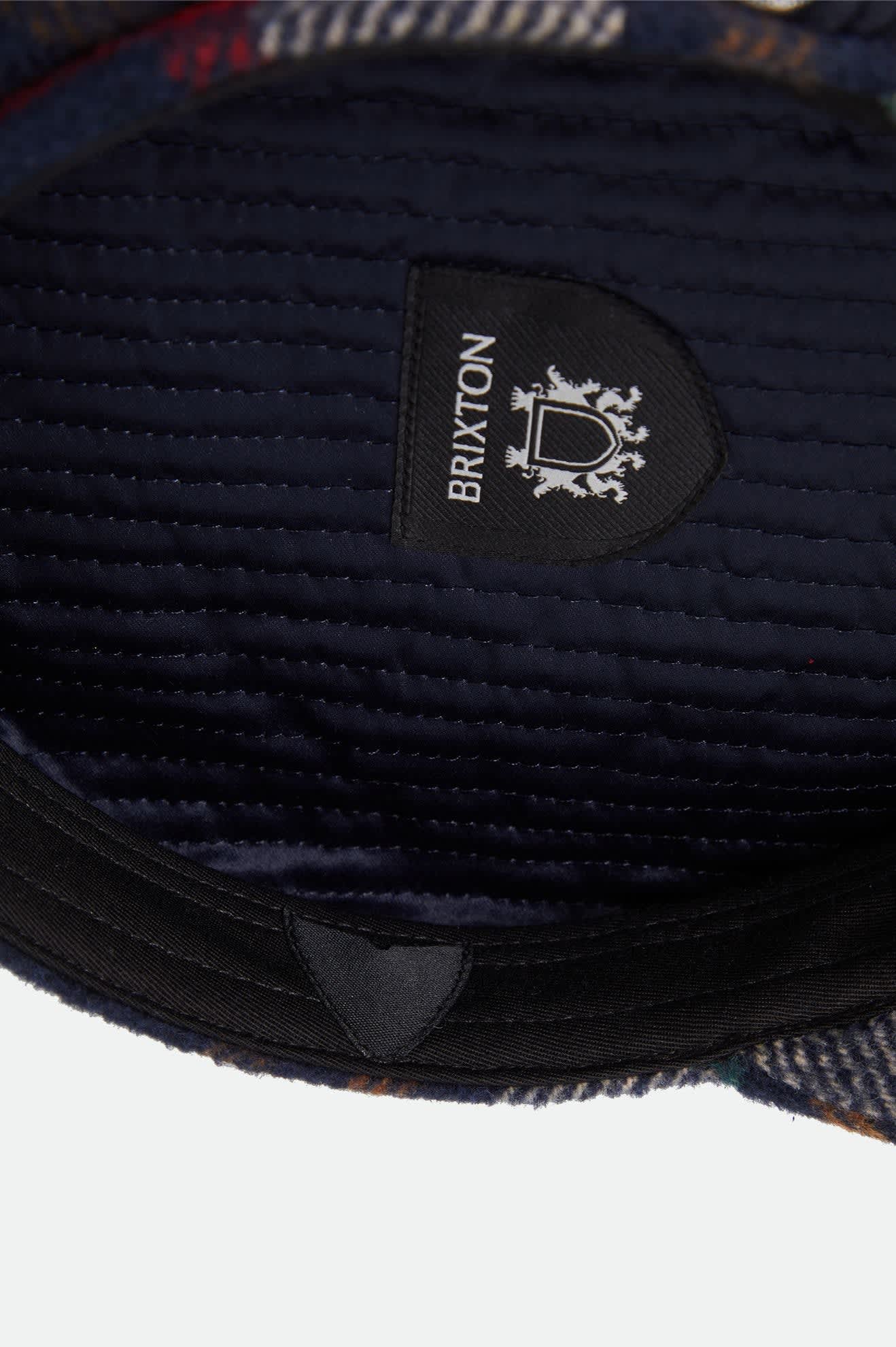 Unisex Fiddler Fisherman Cap in the color Navy/Green/Red/Cream - Additional Laydown image