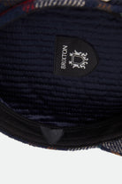 Unisex Fiddler Fisherman Cap in the color Navy/Green/Red/Cream - Additional Laydown image