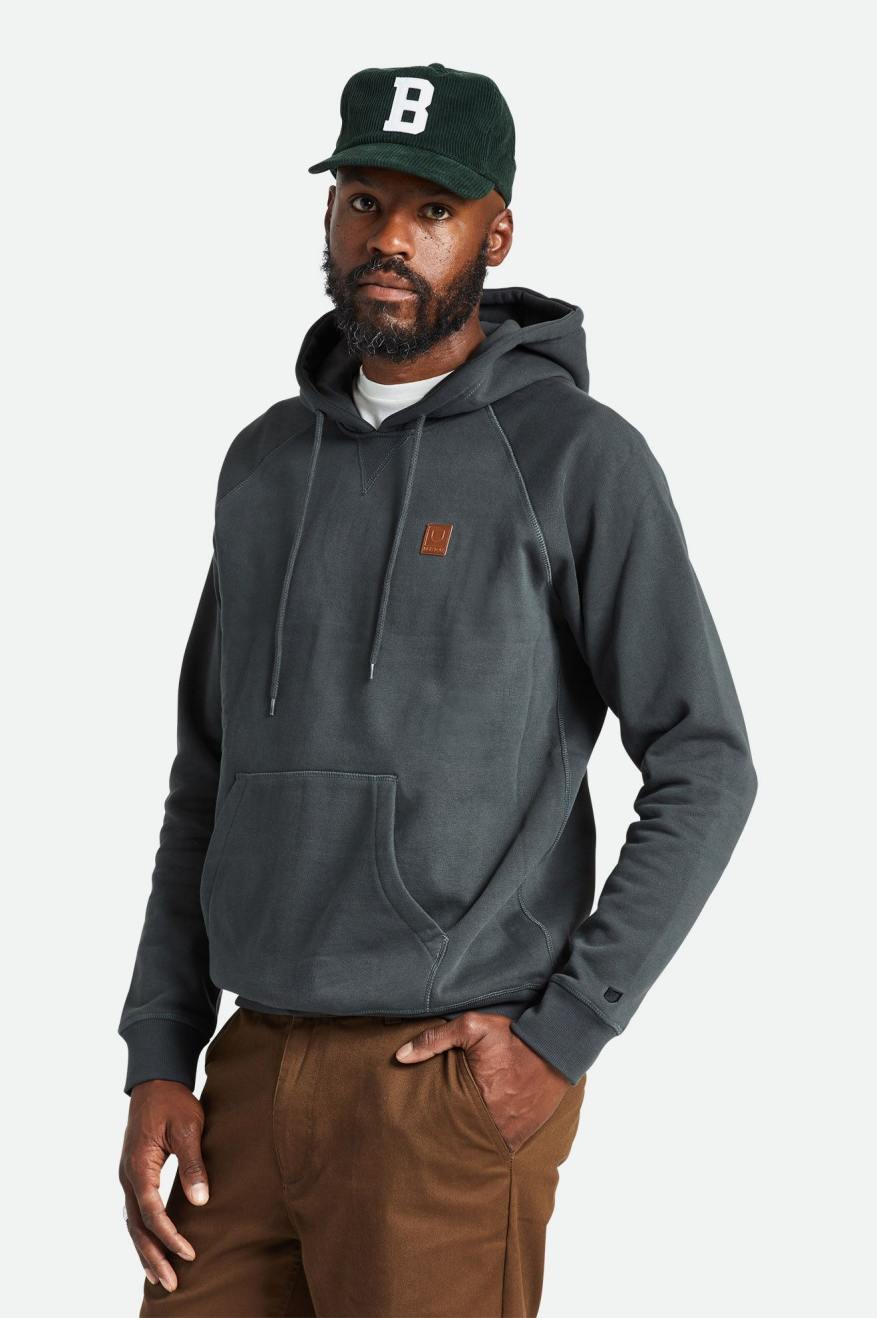 Black brixton hoodie sale